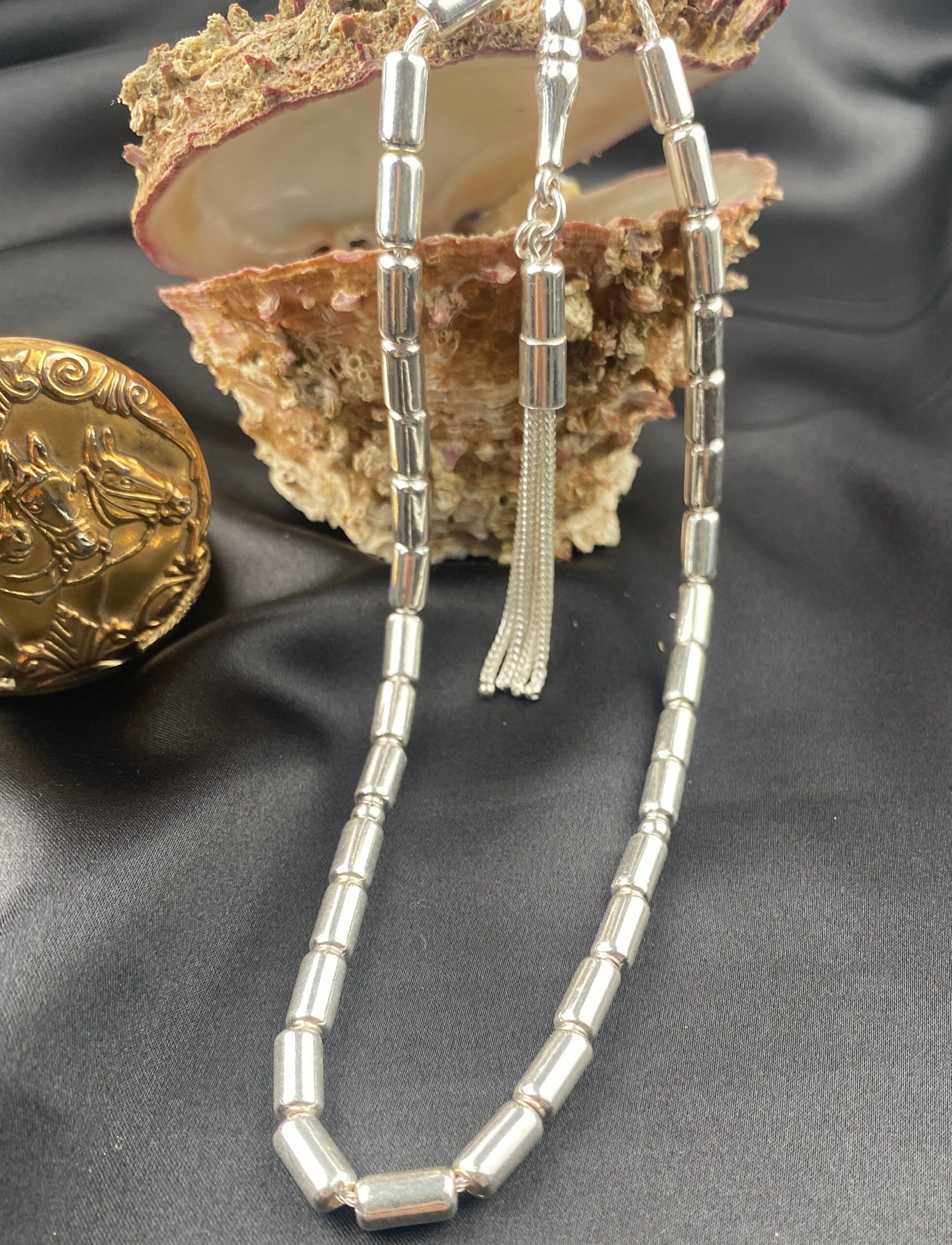 925 Ayar Erkek Kapsül Kesim Gümüş (silver) Tesbih