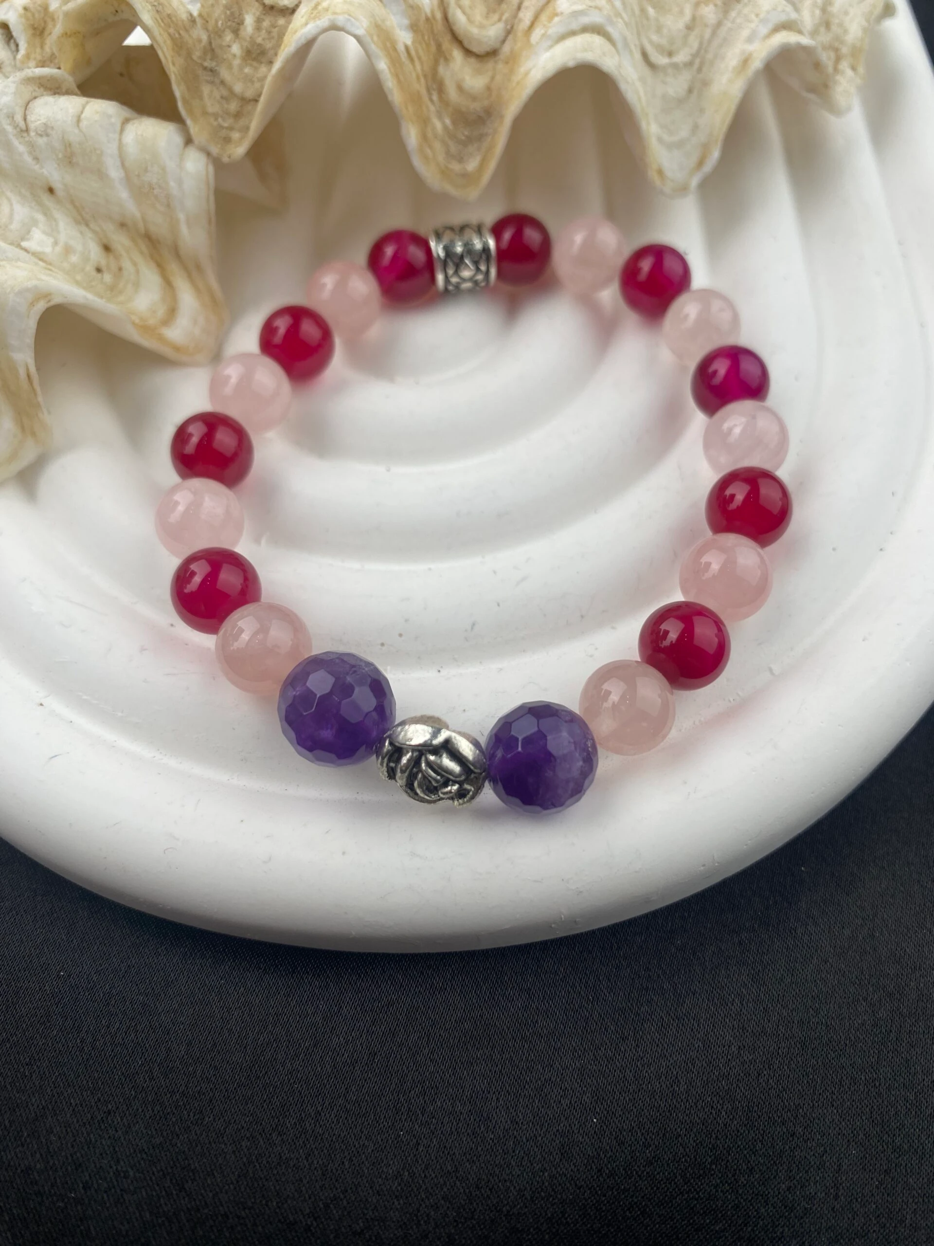 Tasarım Kadın Doğal Akik Taş Bileklik