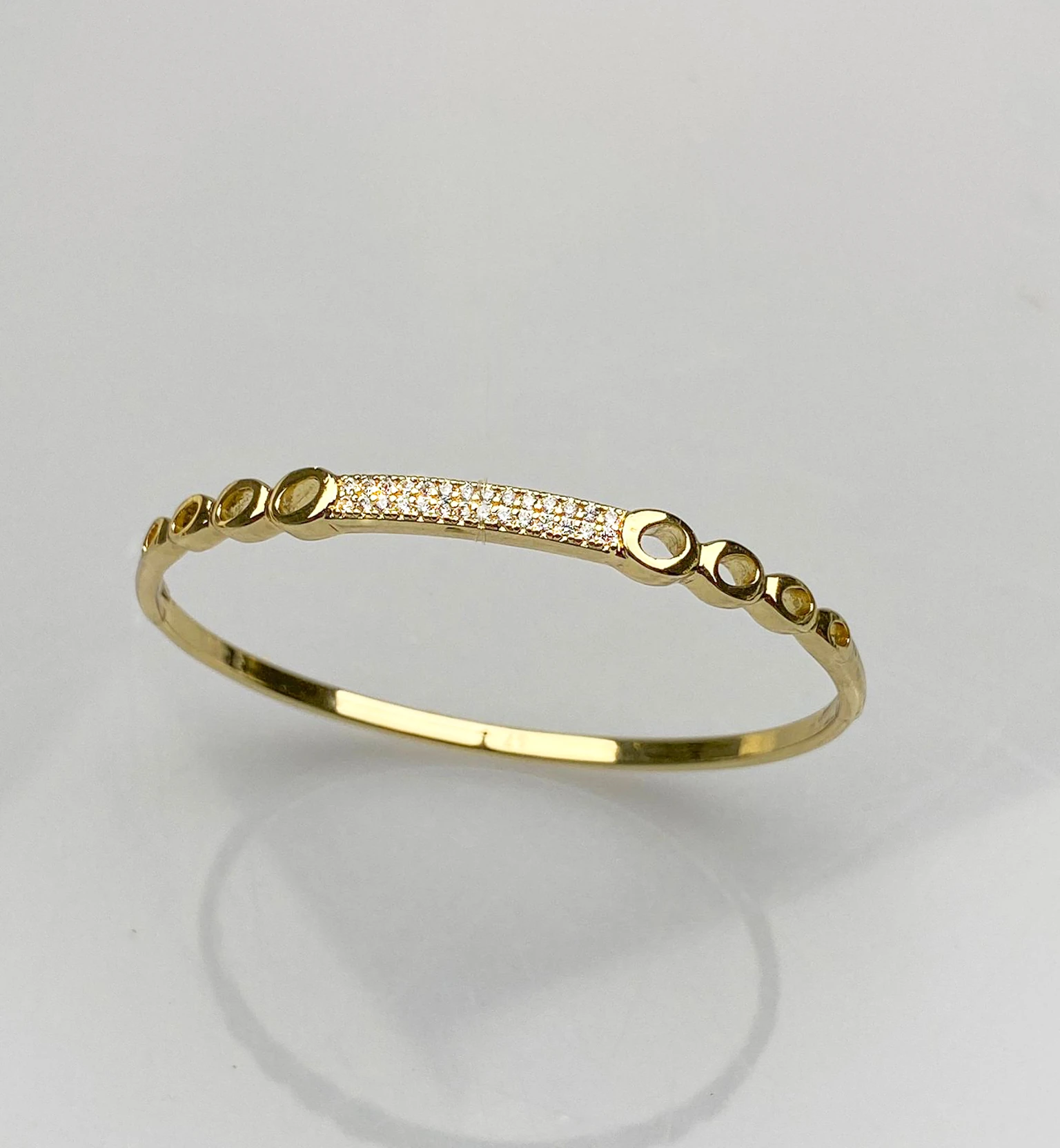 14K İthal Kararmaz Kadın Kelepçe Bileklik