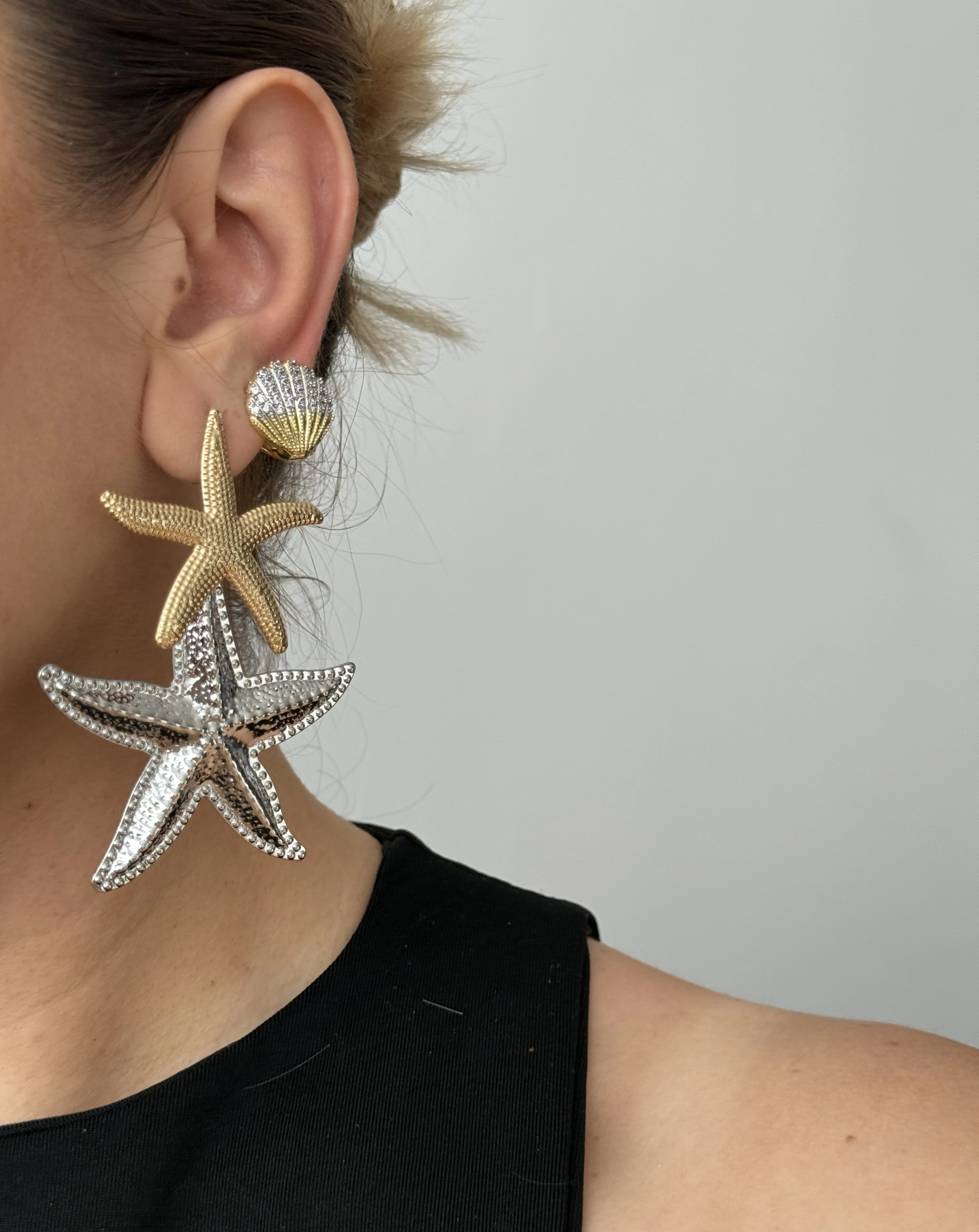 14K İthal Kararmaz Kadın Çelik Küpe