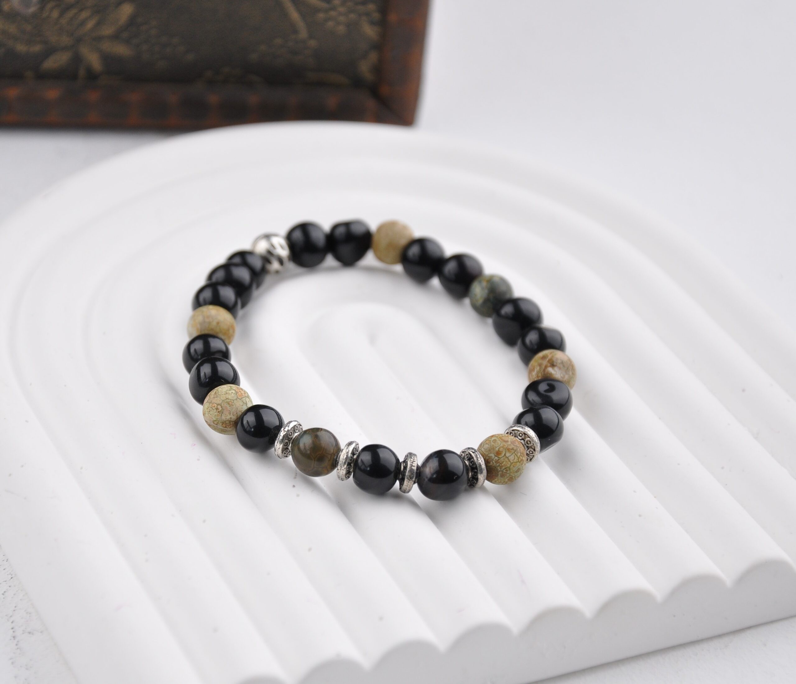 10 MM Onix Doğal Taş Unisex Bileklik