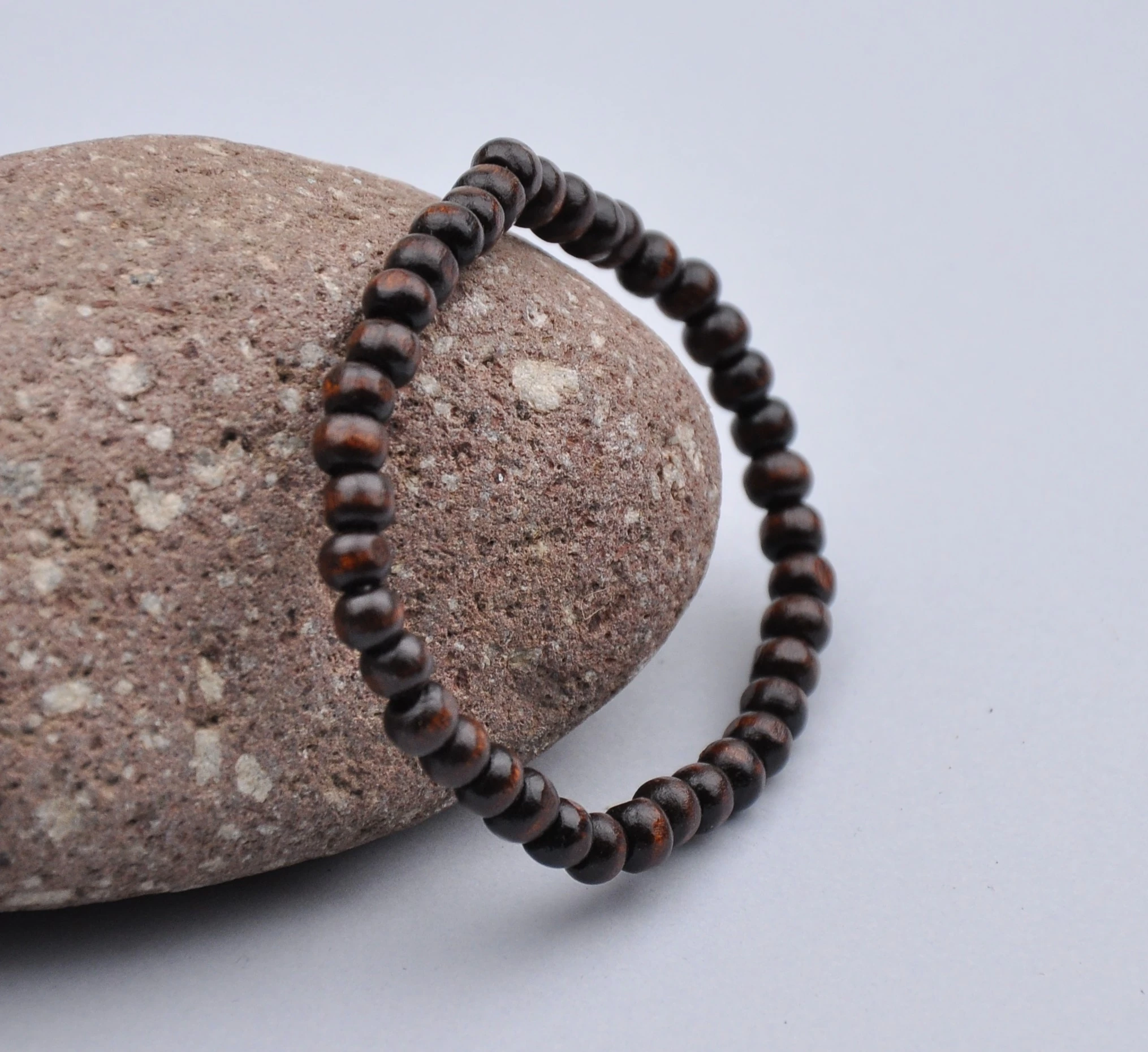 Erkek Doğal Taş Ahşap Bileklik