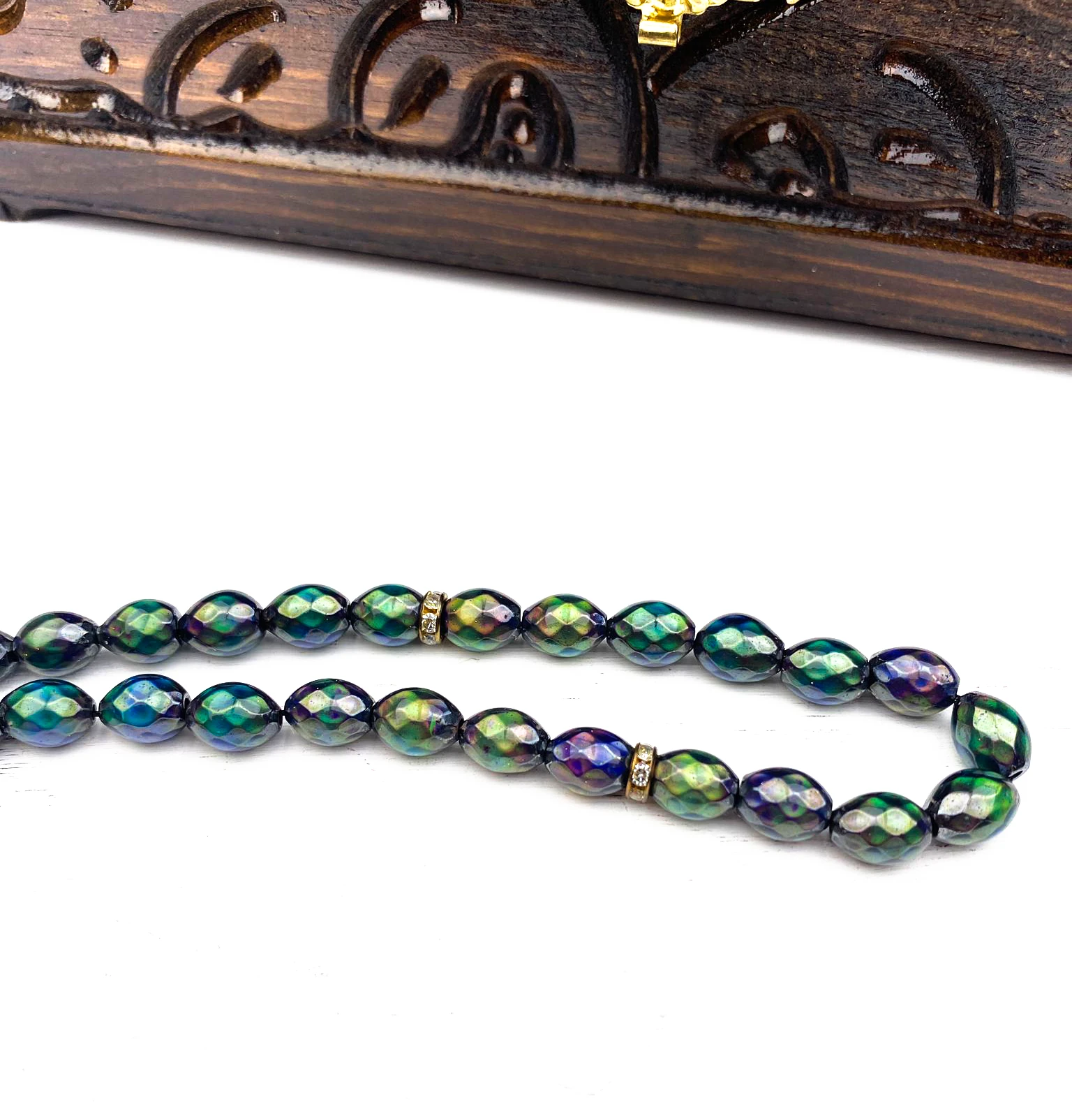 Özel Tasarım Püsküllü Vücut Isınıza Göre Renk Değiştiren Doğaltaş His Taşı Tesbih