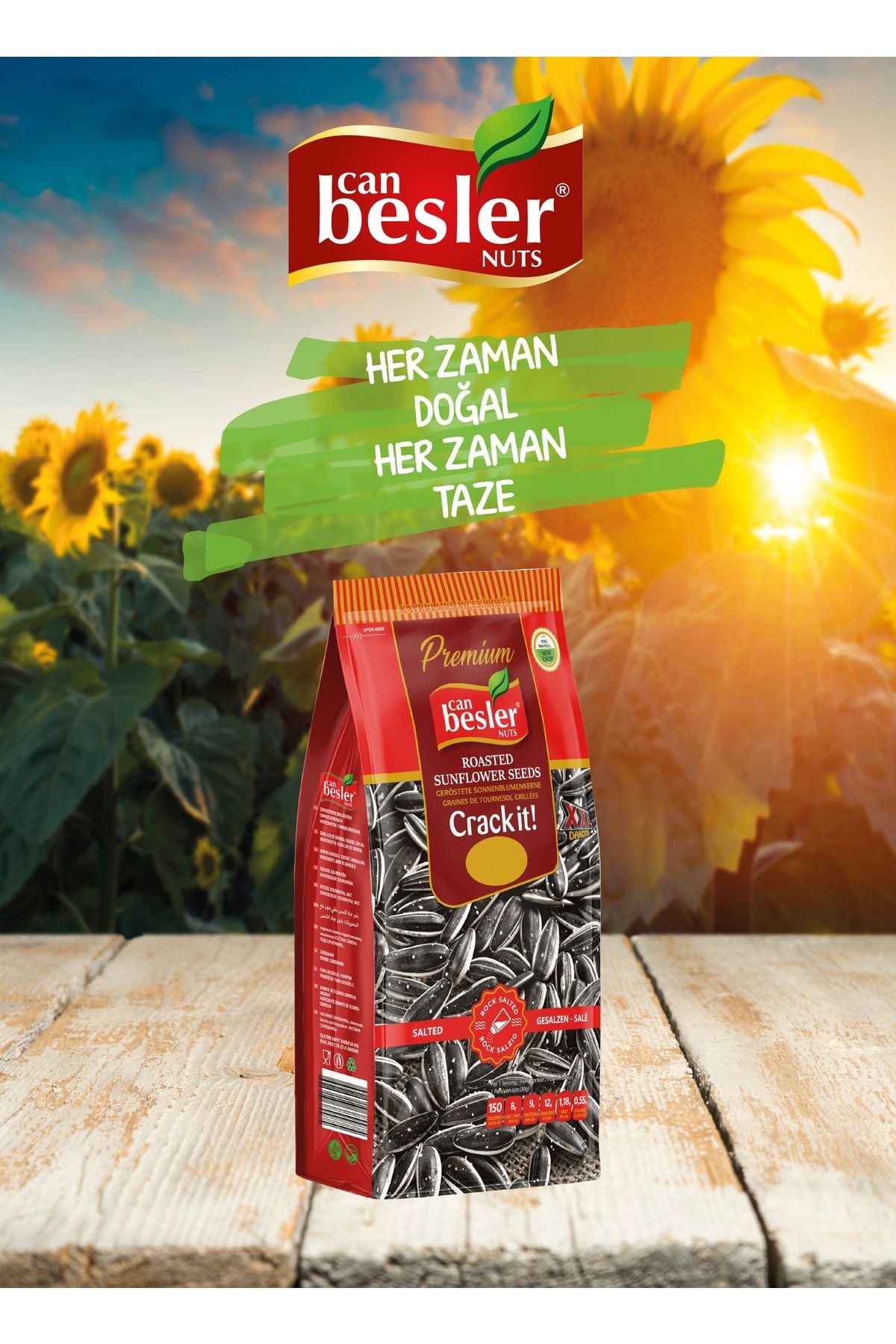 XXL Siyah Ay Çekirdeği Jumbo 250 Gr. Az Tuzlu.