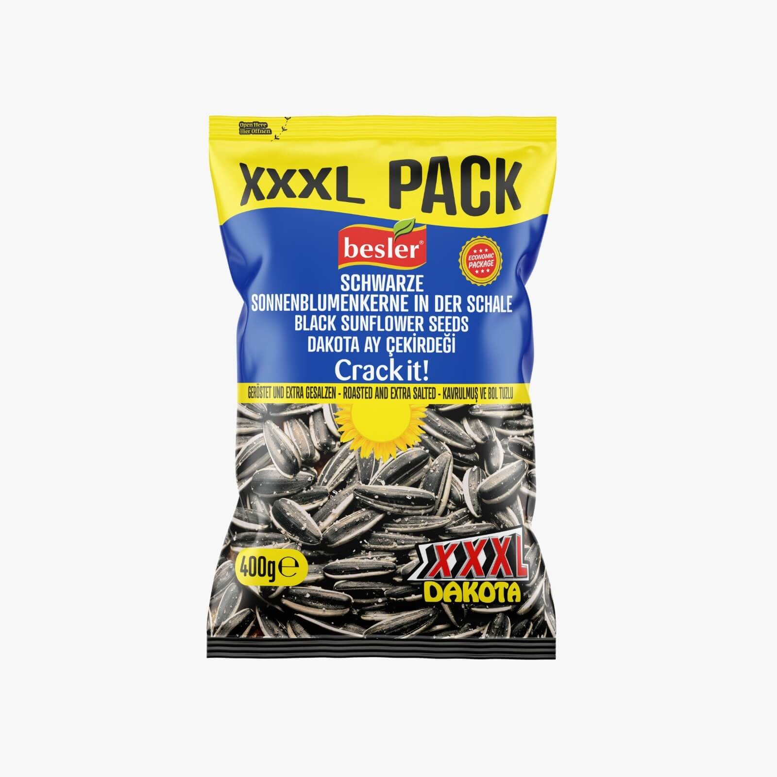 XXXL Dakota Siyah Ay Çekirdeği 400 Gr. Bol Tuzlu