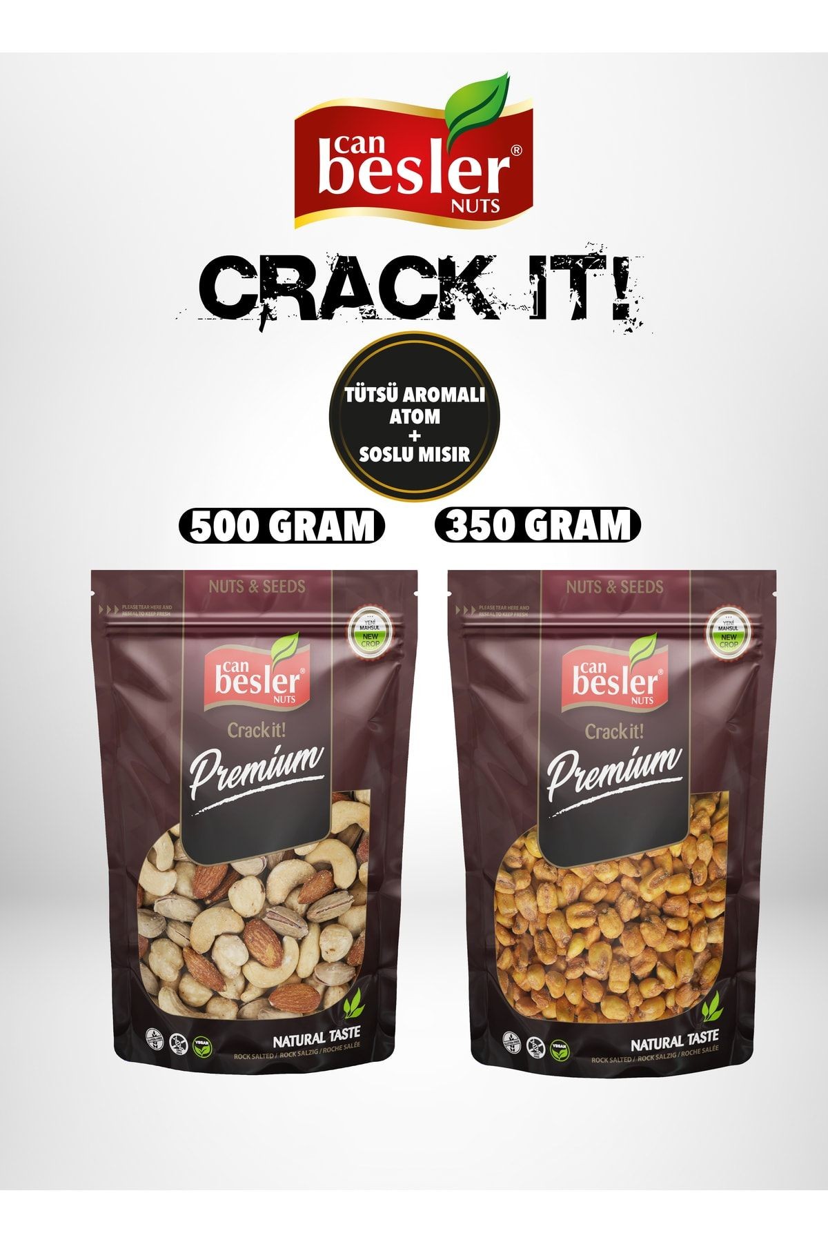 Jumbo Atom Karışık 500 Gr. + Soslu Mısır 350 Gr.