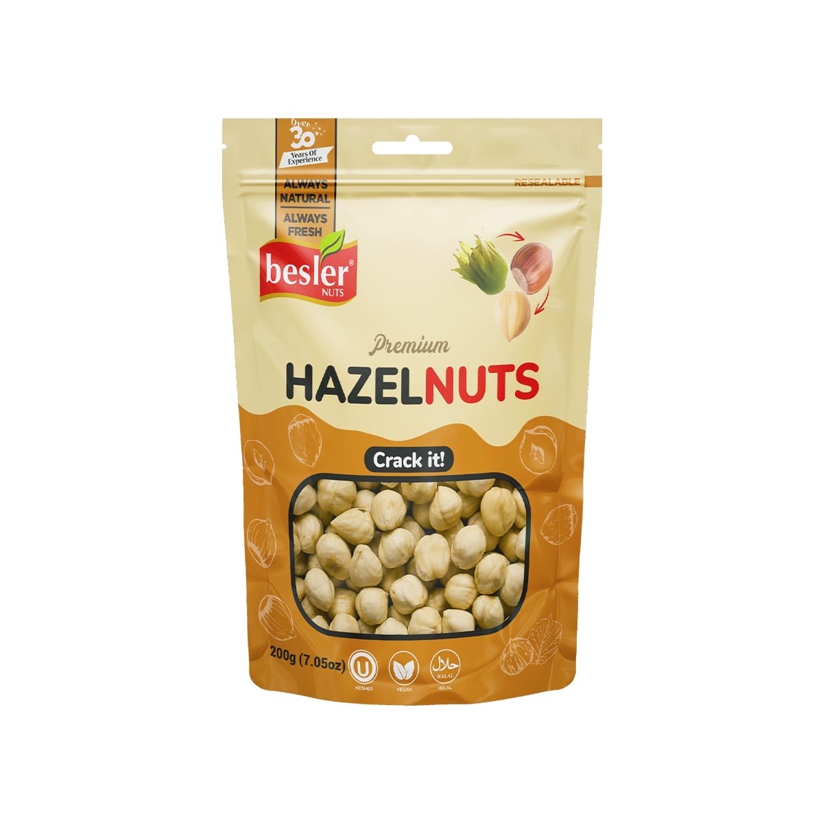 Jumbo Kavrulmuş Fındık 200 Gr.