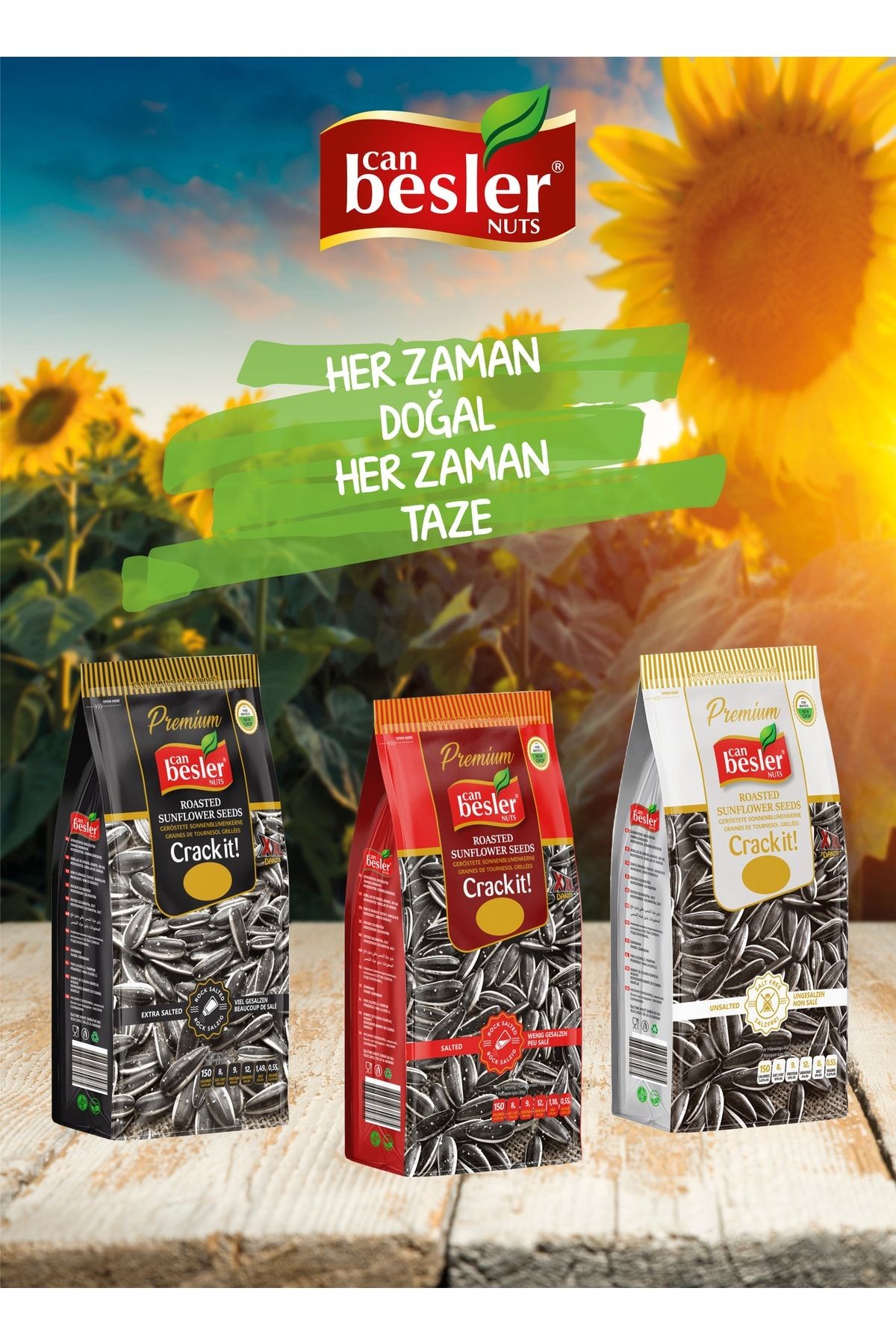 Xxl Siyah Ay Çekirdeği Jumbo Tuzsuz Az Tuzlu 2x Bol Tuzlu 250 Gr.