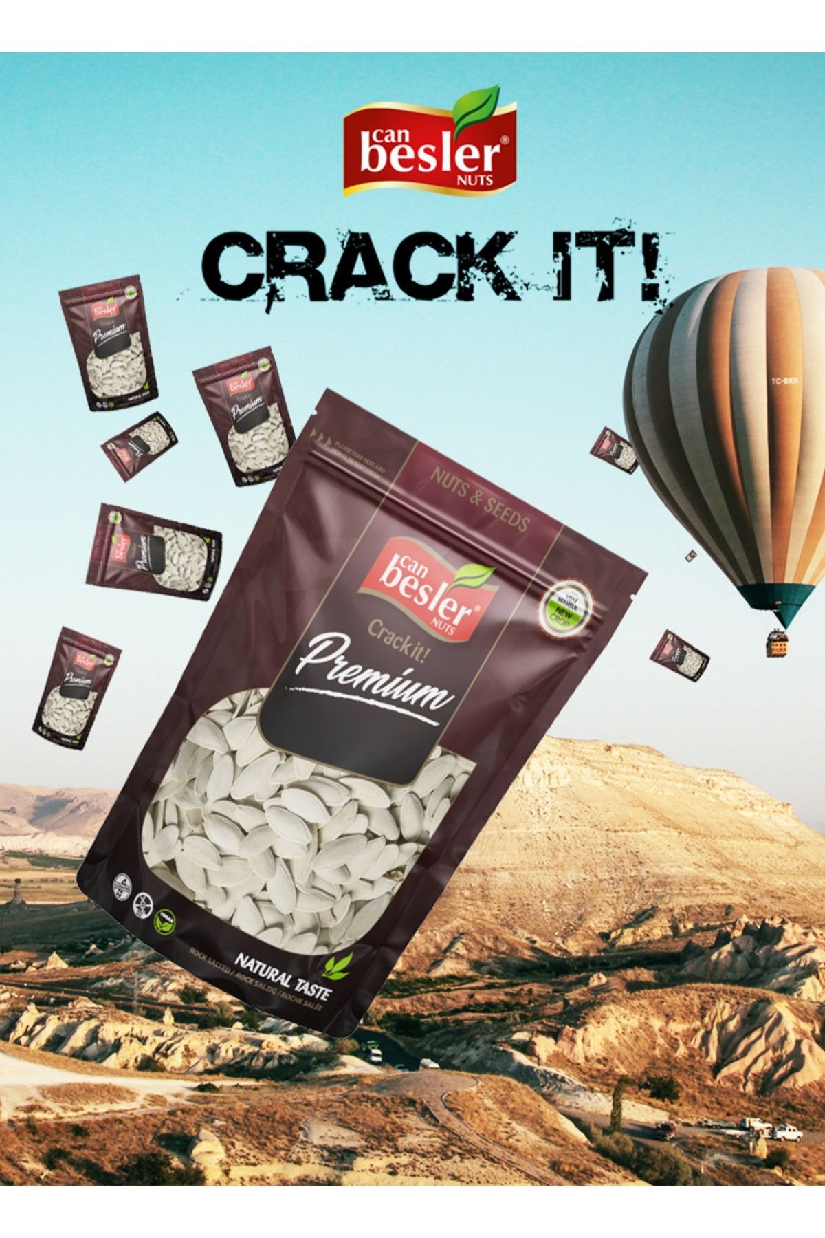 Jumbo Kavrulmuş Kabak Çekirdeği Ürgüp Beyaz 350gr.