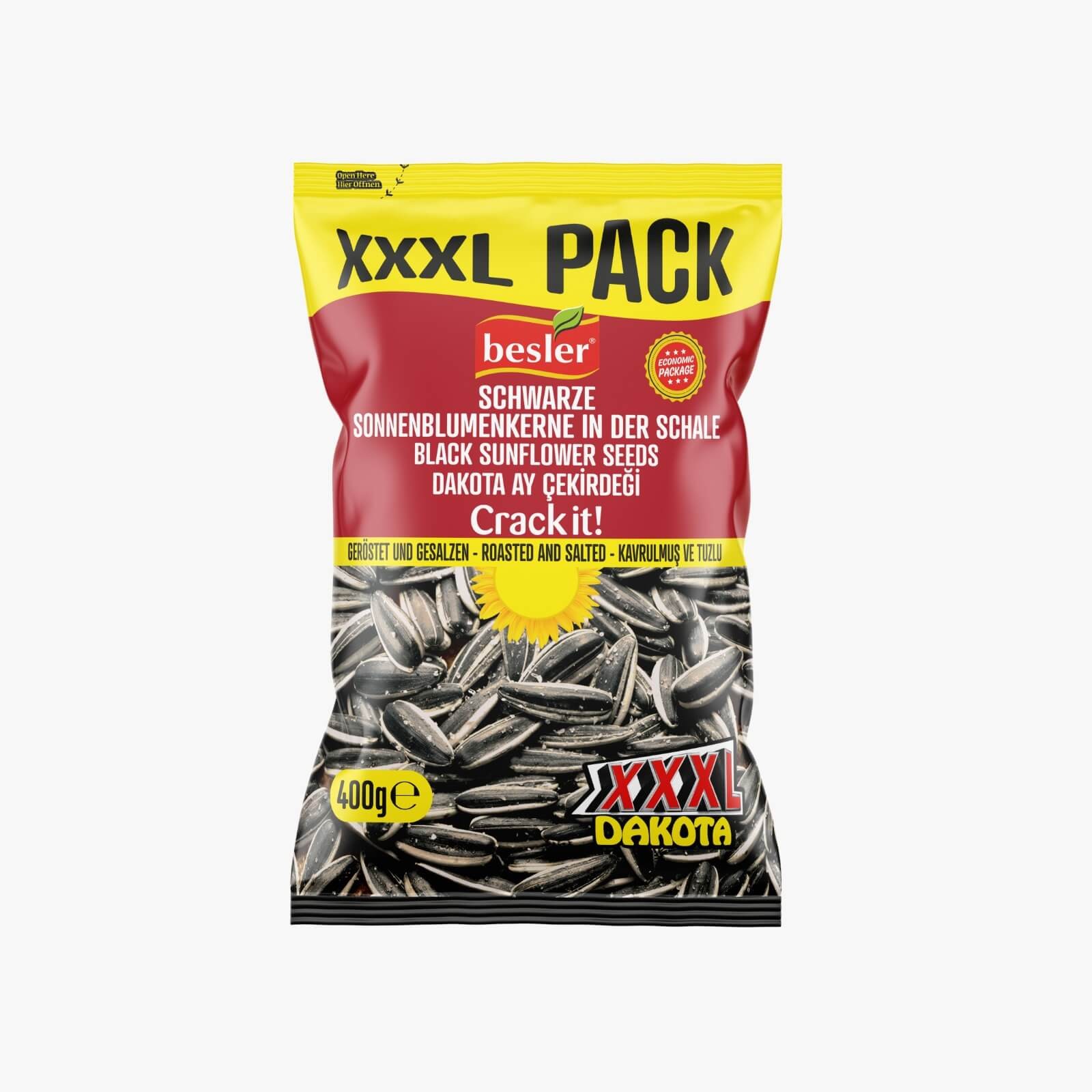 XXXL Dakota Siyah Ay Çekirdeği 400 Gr. Tuzlu.