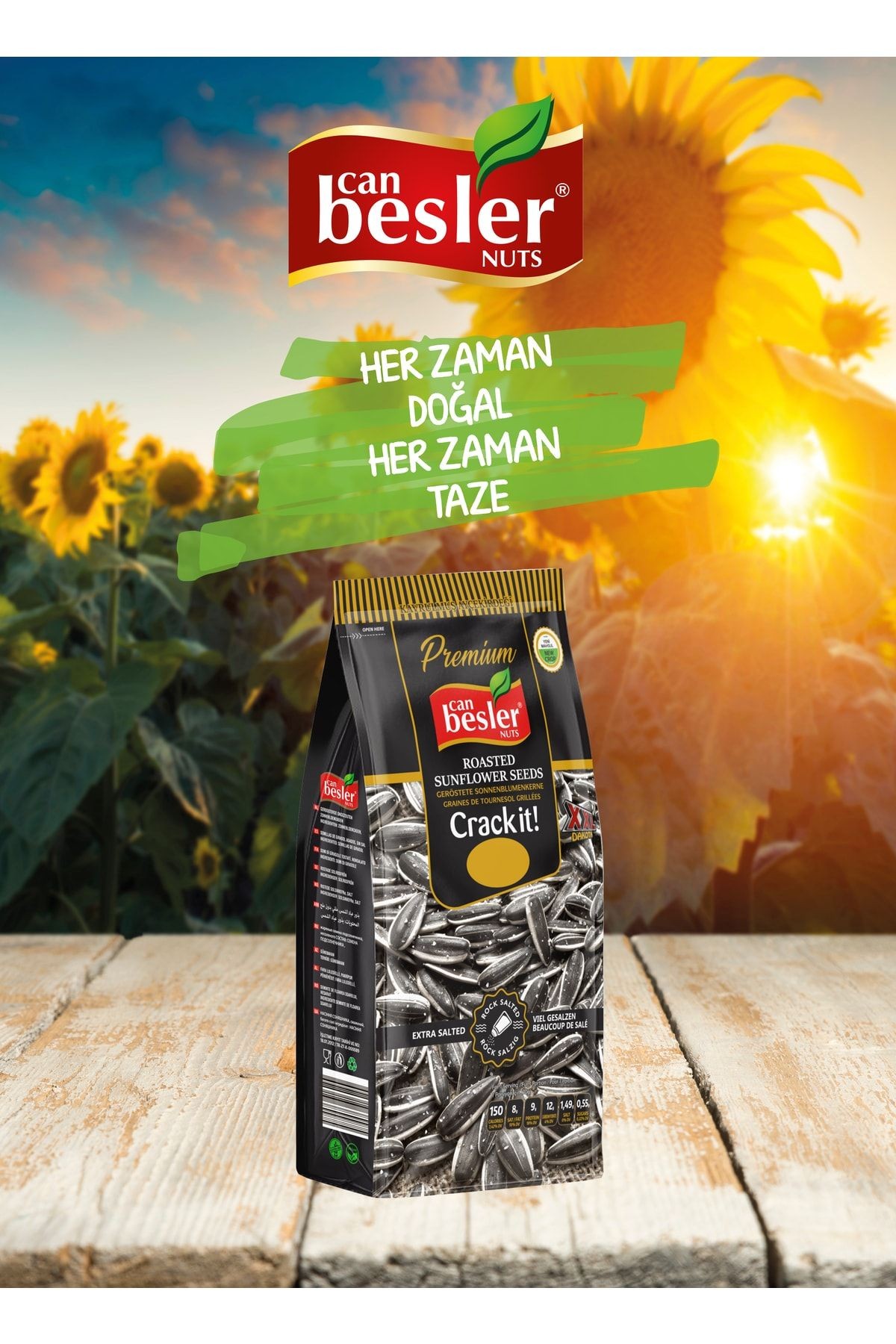 XXL Siyah Ay Çekirdeği Jumbo 250 Gr. Bol Tuzlu.