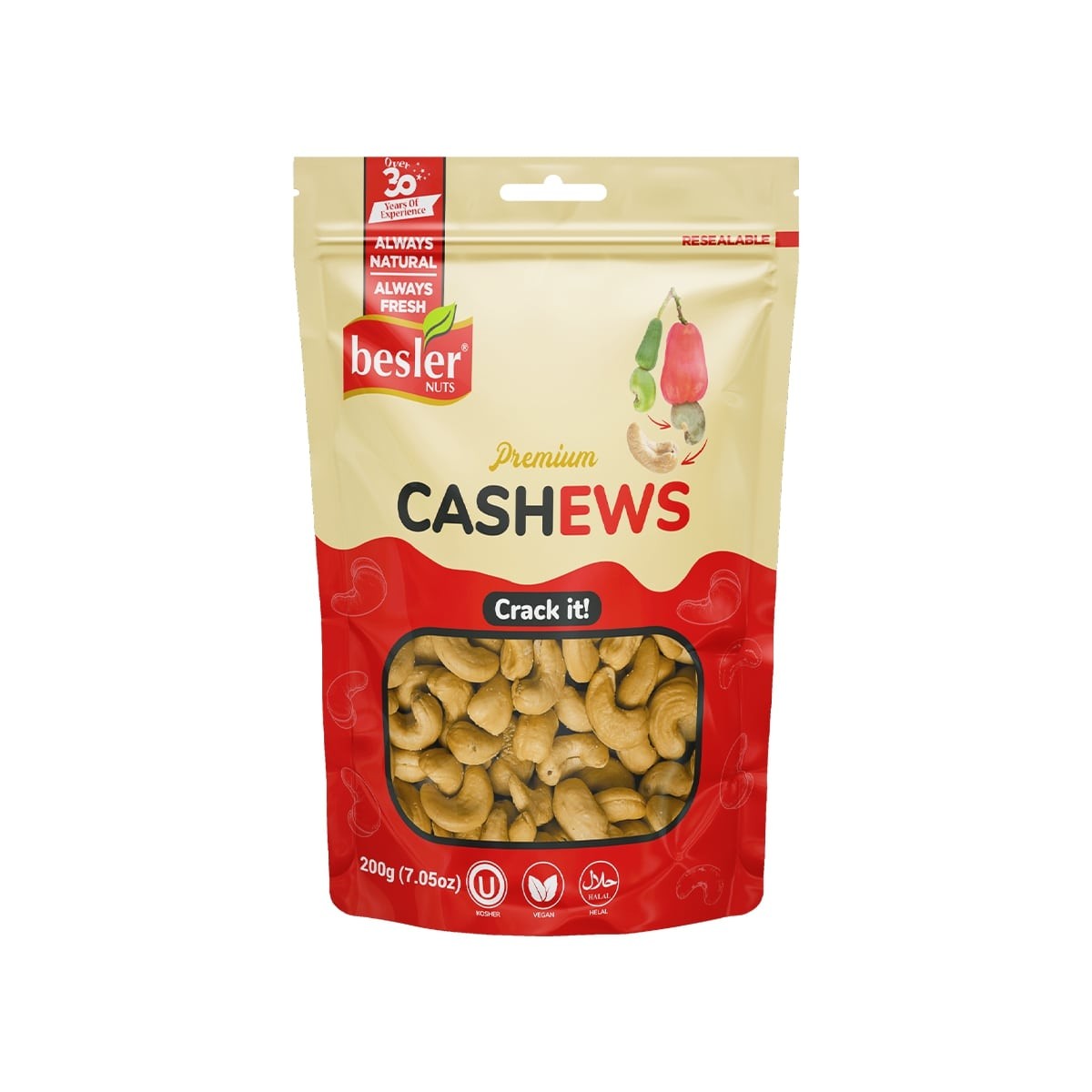 Jumbo Kavrulmuş Kaju 200gr