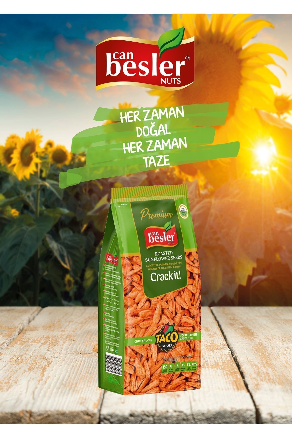 Beyaz Ay Çekirdeği Jumbo 250 Gr. Taco Sosu Aromalı.