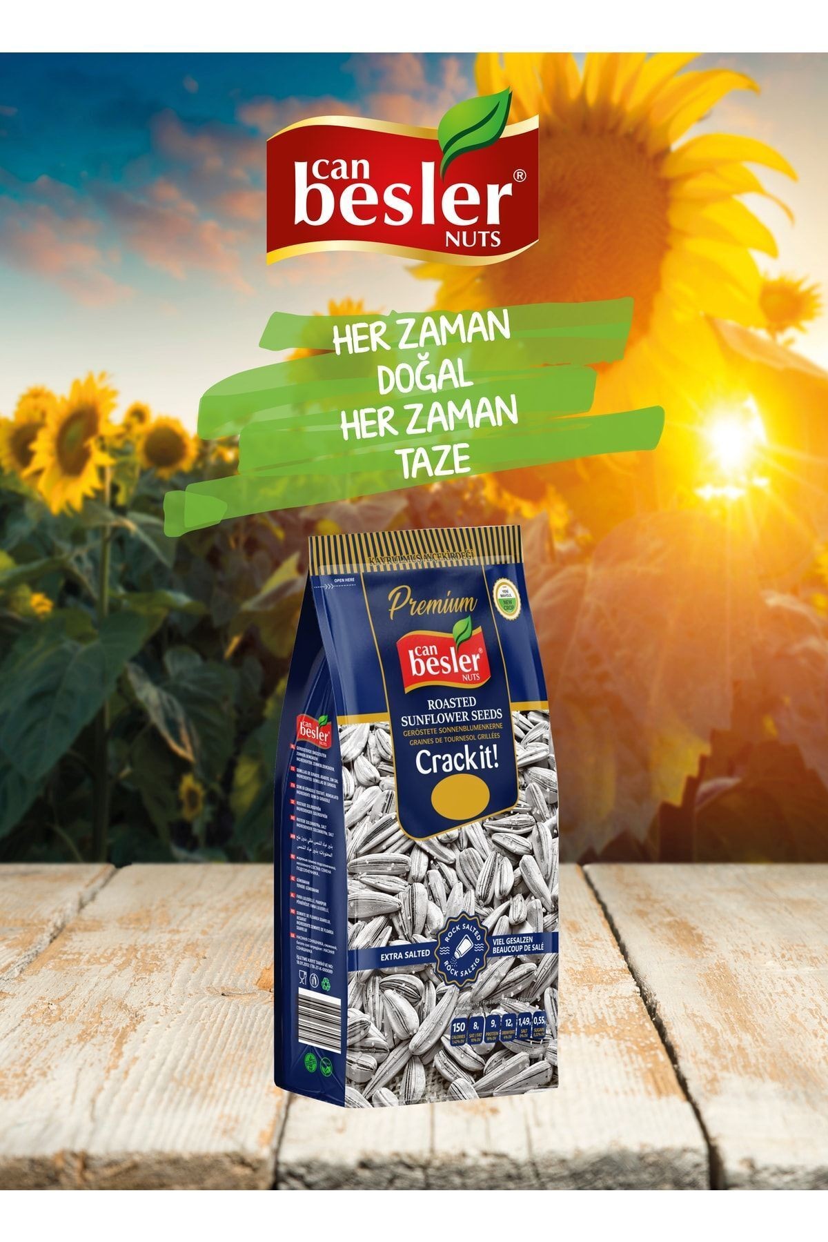 Beyaz Ay Çekirdeği Jumbo 250 Gr. Bol Tuzlu.