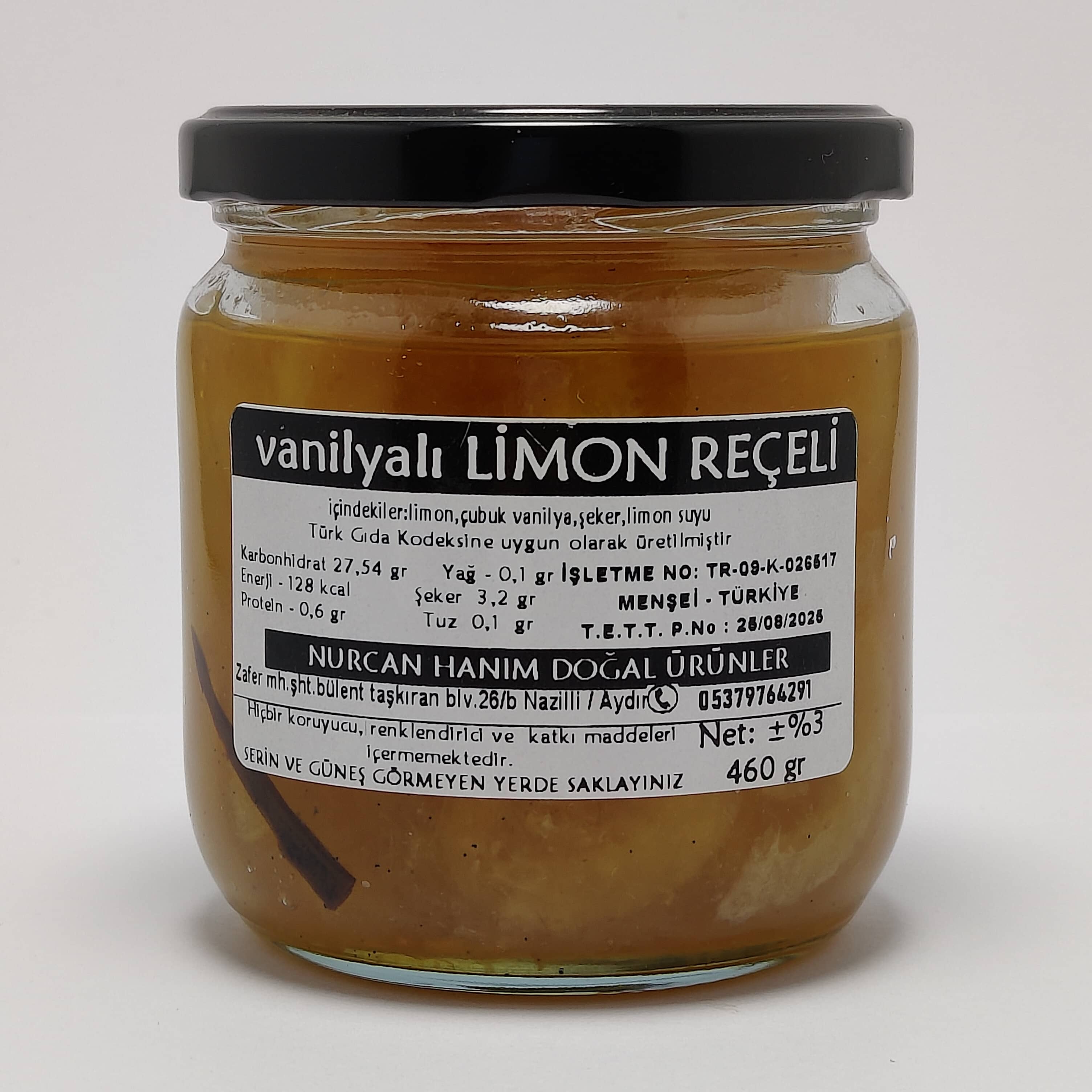 Limon Reçeli ( Vanilya Çubuklu )