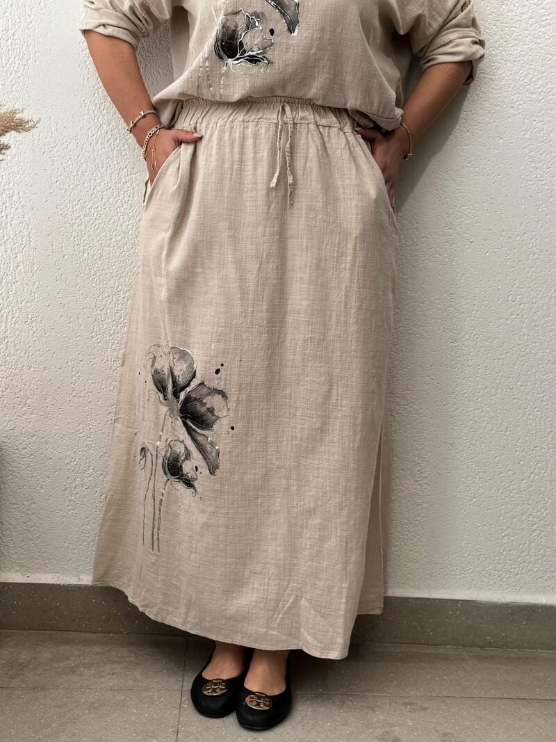 BASKILI BLUZLU ETEK TAKIM