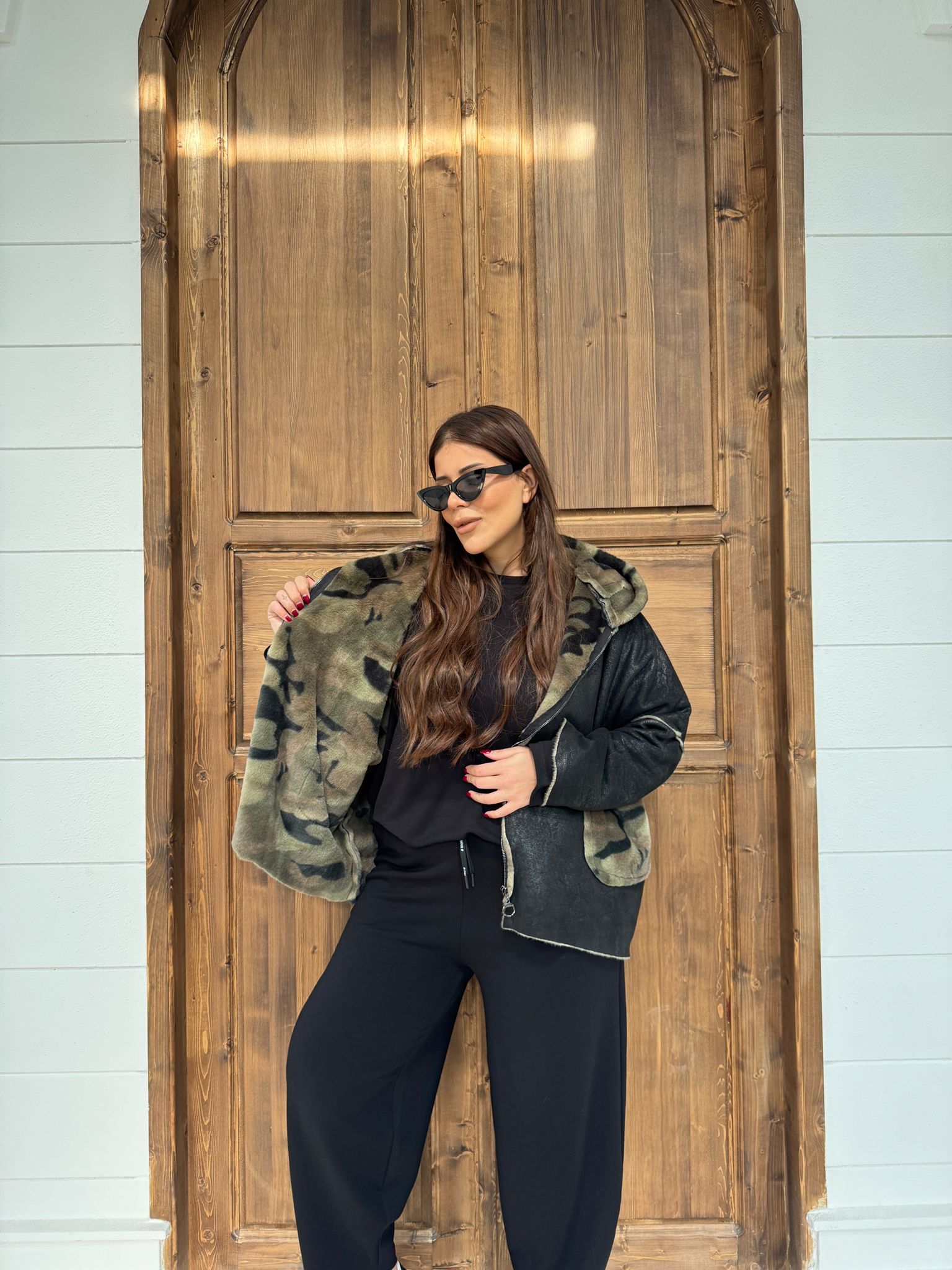 KAMUFLAJ DESEN İÇİ POLARLI KABAN