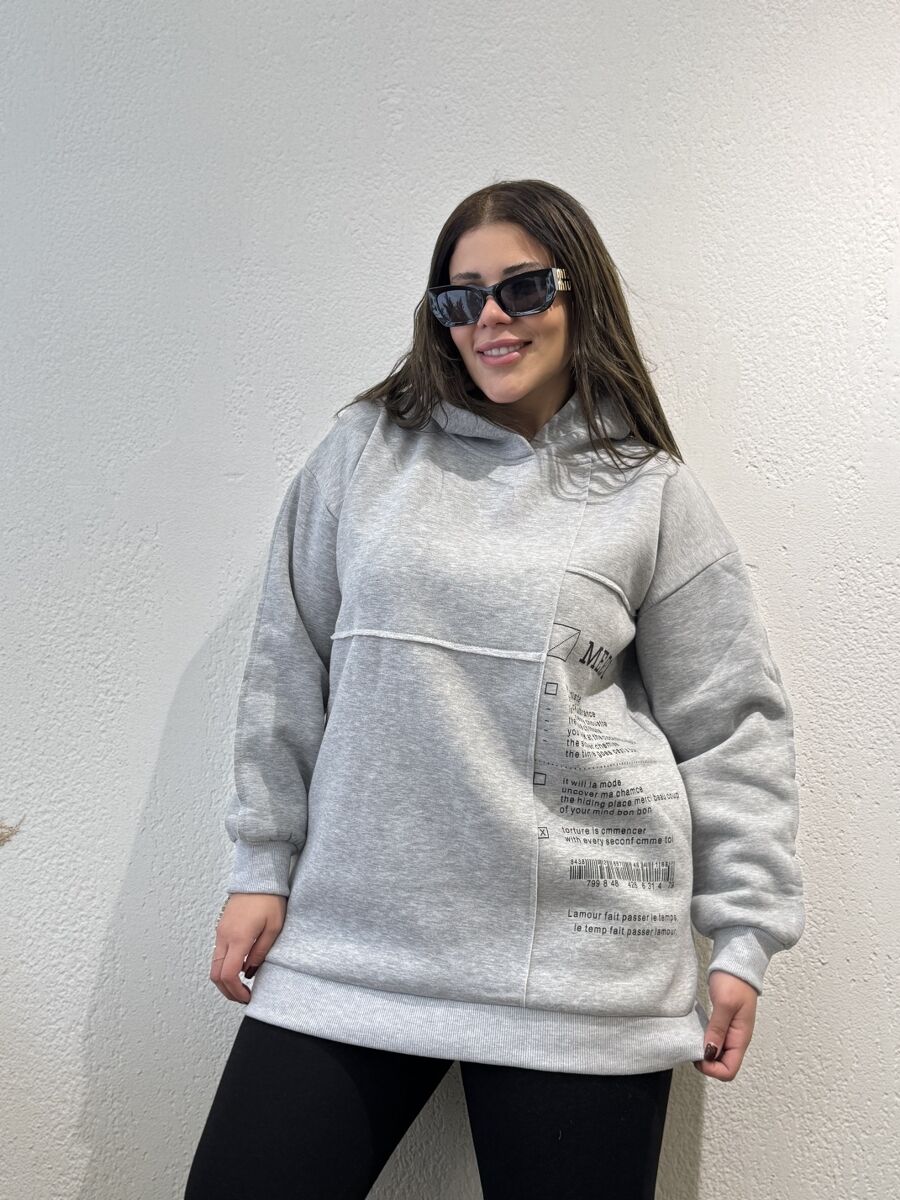 Mercı Sweatshirt Gri