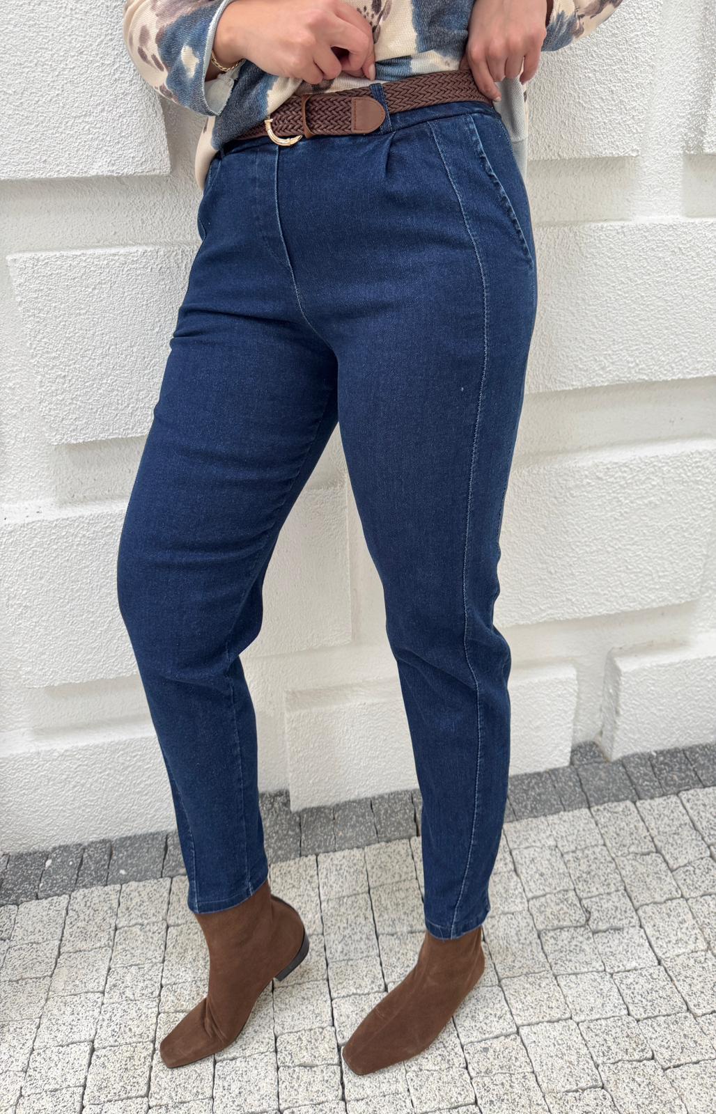 KEMERLİ İTALYAN JEAN PANTOLON