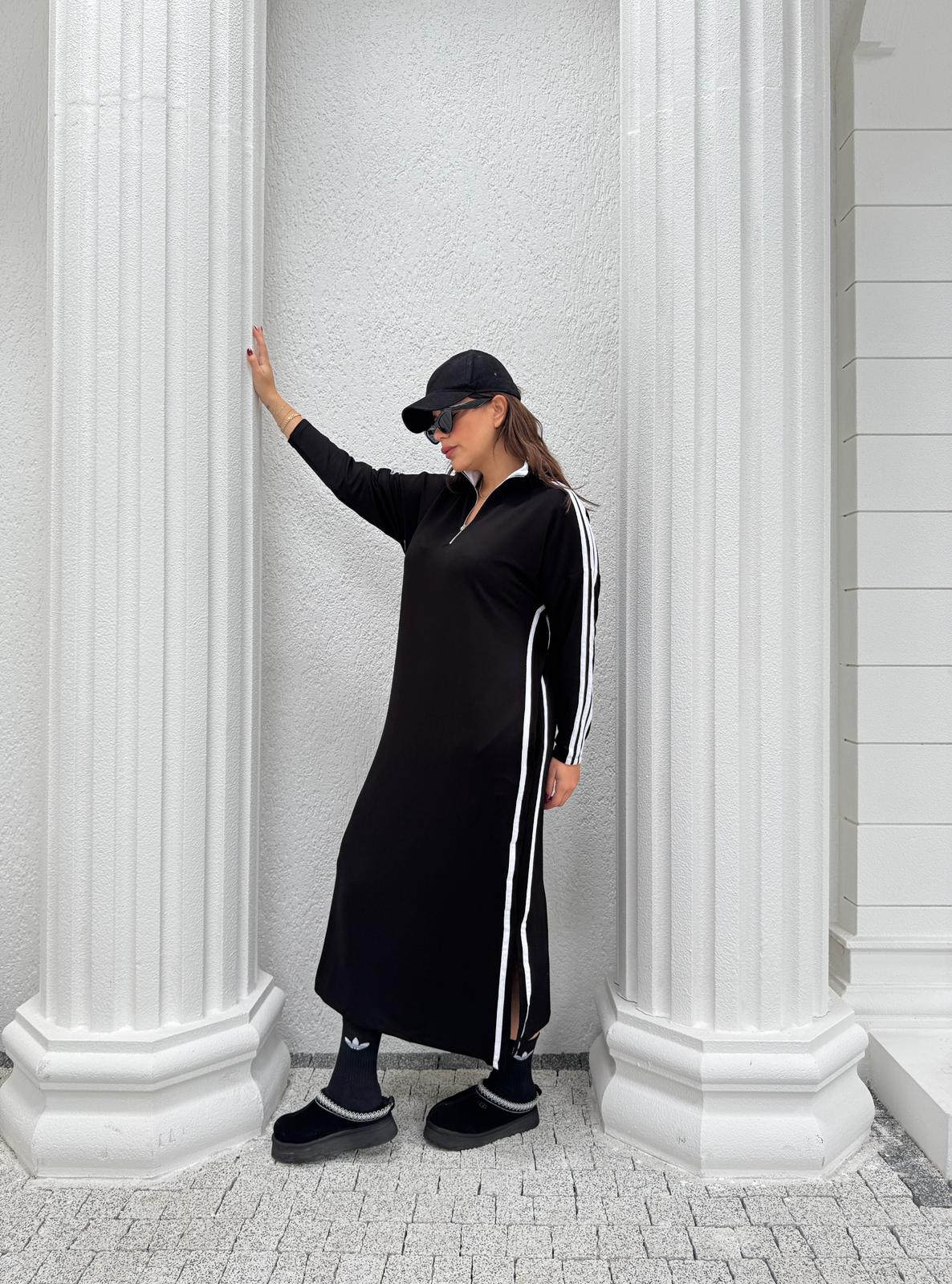ŞERİTLİ SWEAT ELBİSE