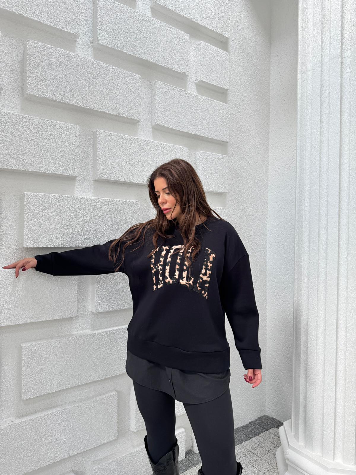 HOLA ŞARDONLU SWEATSHİRT