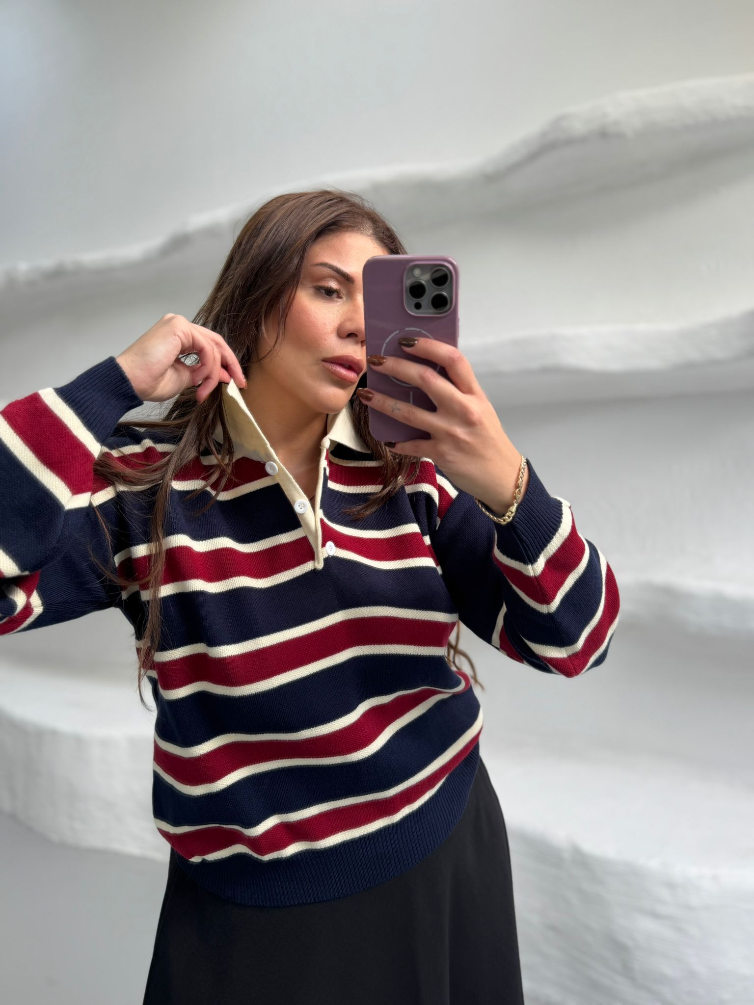 ÇİZGİLİ POLO YAKA TRİKO