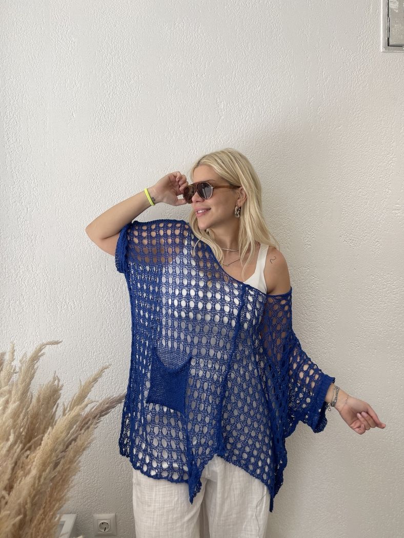 CEPLİ FİLE DESEN TUNİK