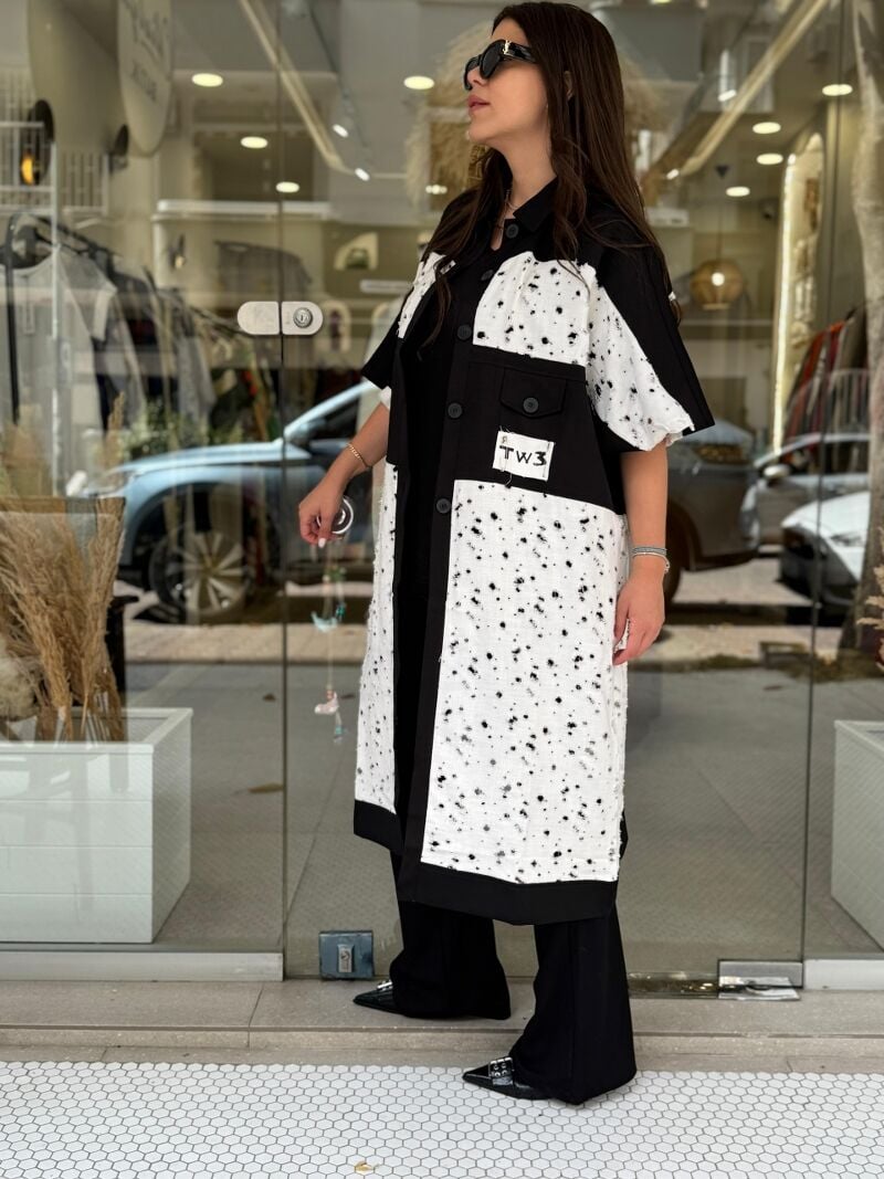 DELİK TASARIM CEKET İKİ RENK