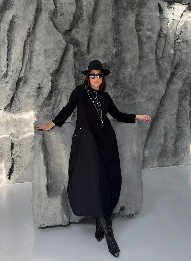 ZIMBALI OYS ELBİSE SİYAH