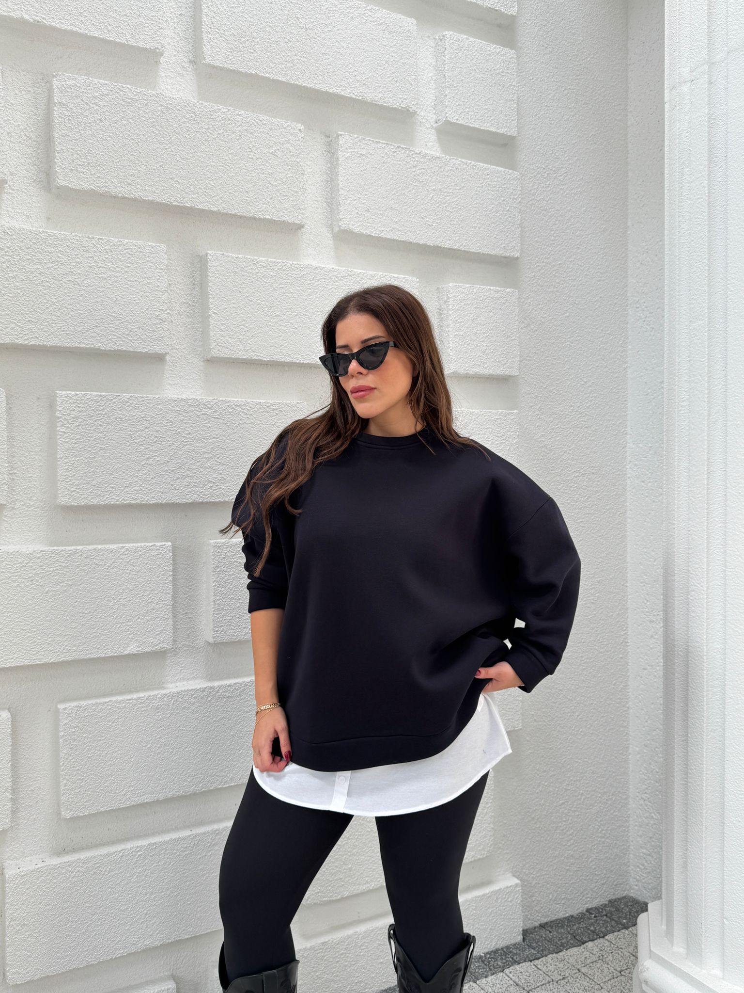 KET ŞARDONLU OVERSİZE SWEAT