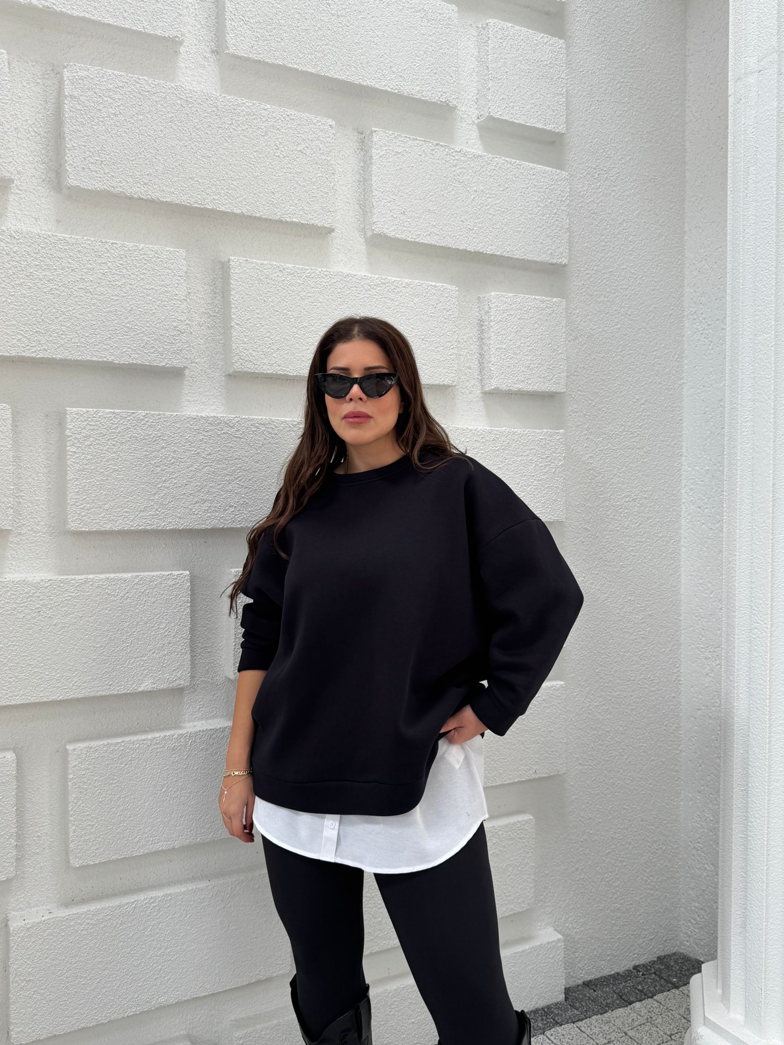 KET ŞARDONLU OVERSİZE SWEAT