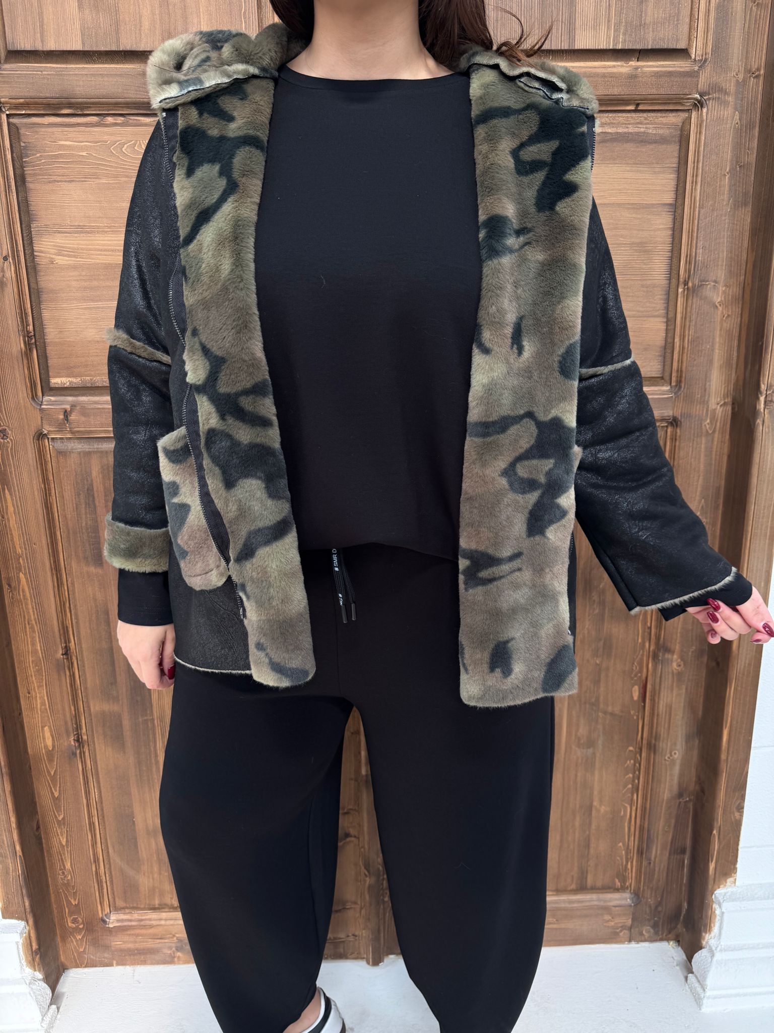 KAMUFLAJ DESEN İÇİ POLARLI KABAN