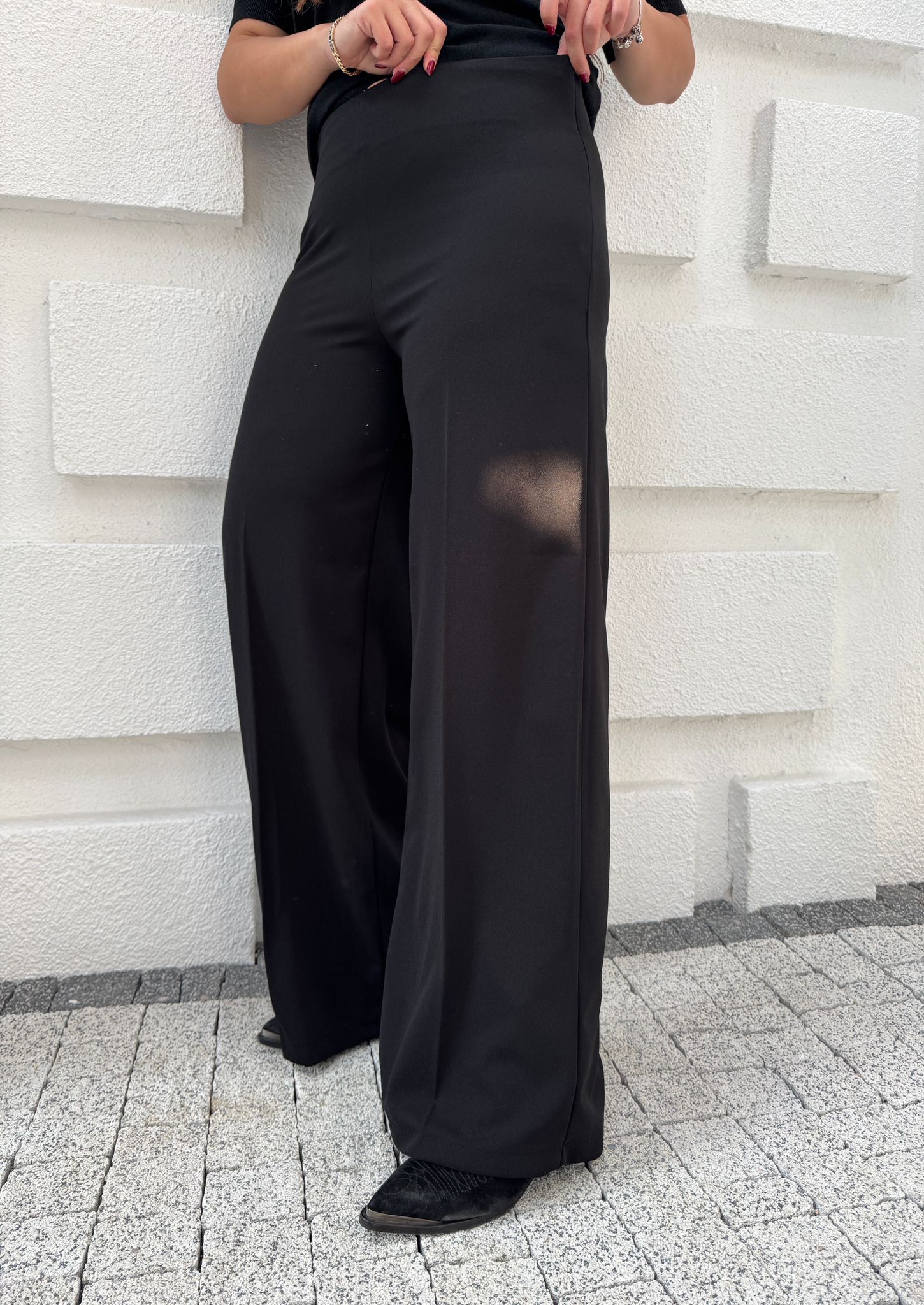 KREP PALAZZO PANTOLON 