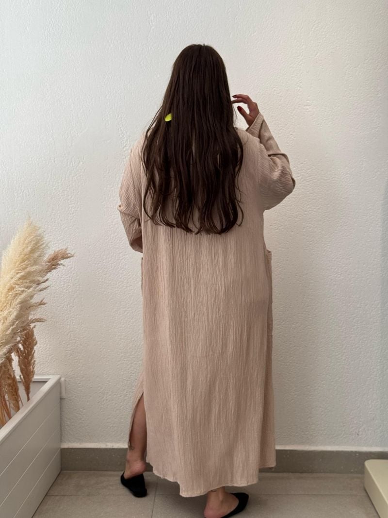 PAMUKLU ALVARLI CEP ELBİSE