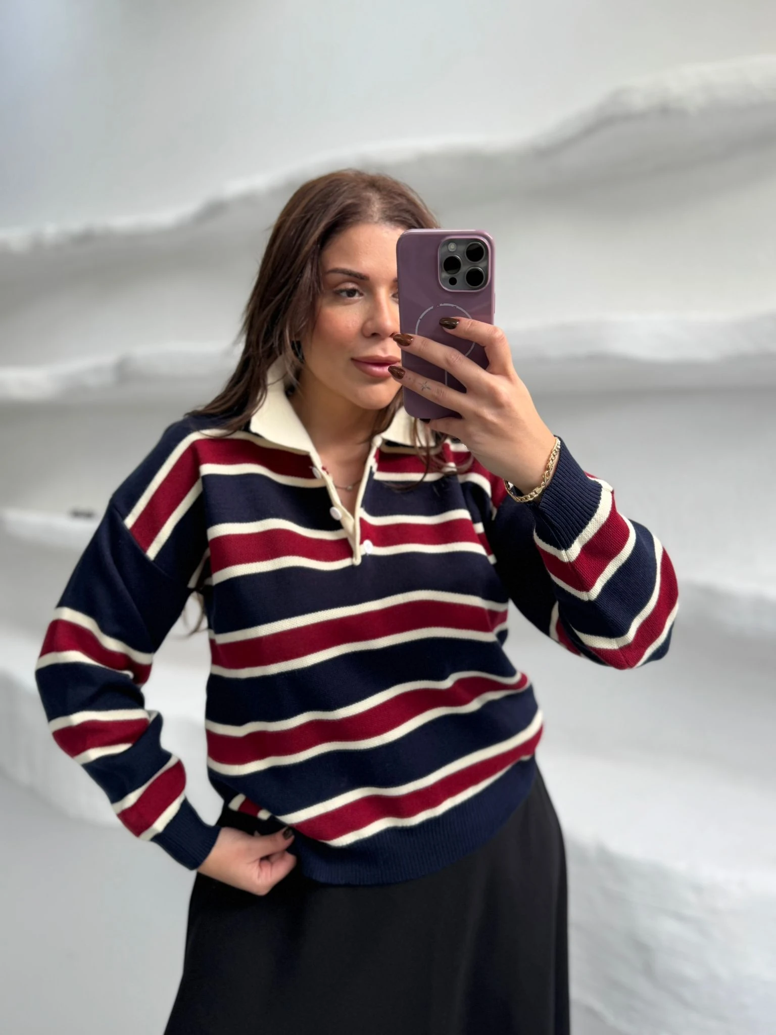 ÇİZGİLİ POLO YAKA TRİKO