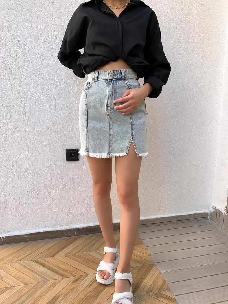 Kot Etek Önden Yırtmaçlı