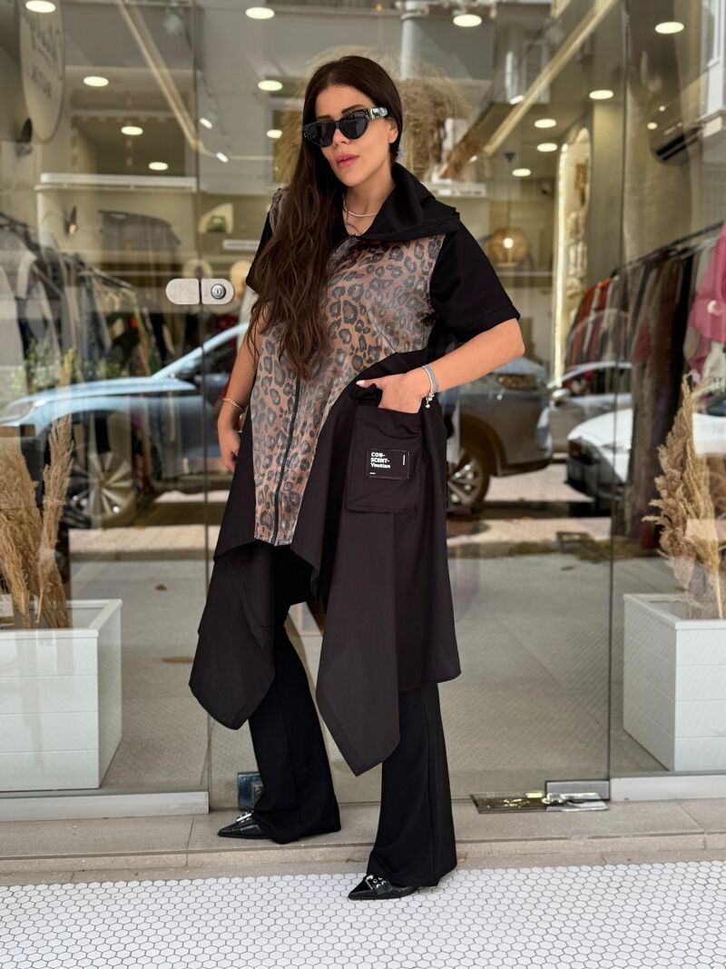 LEOPARD TASARIM YELEK