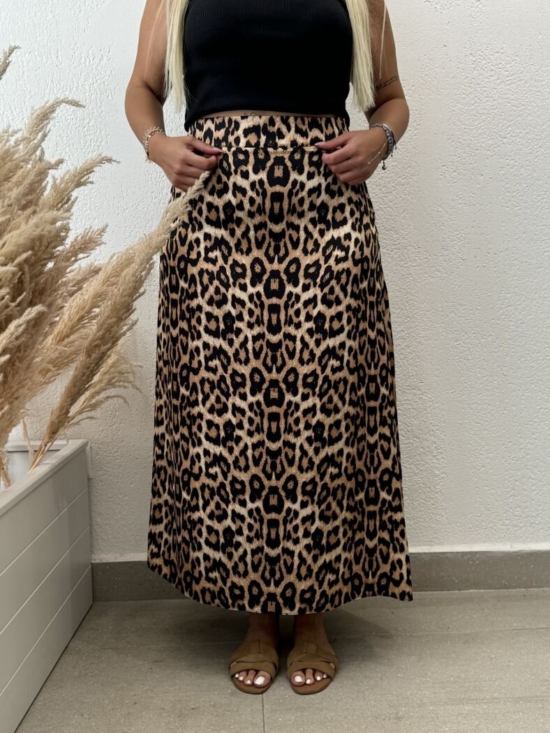 SATEN  A KESİM LEOPAR ETEK