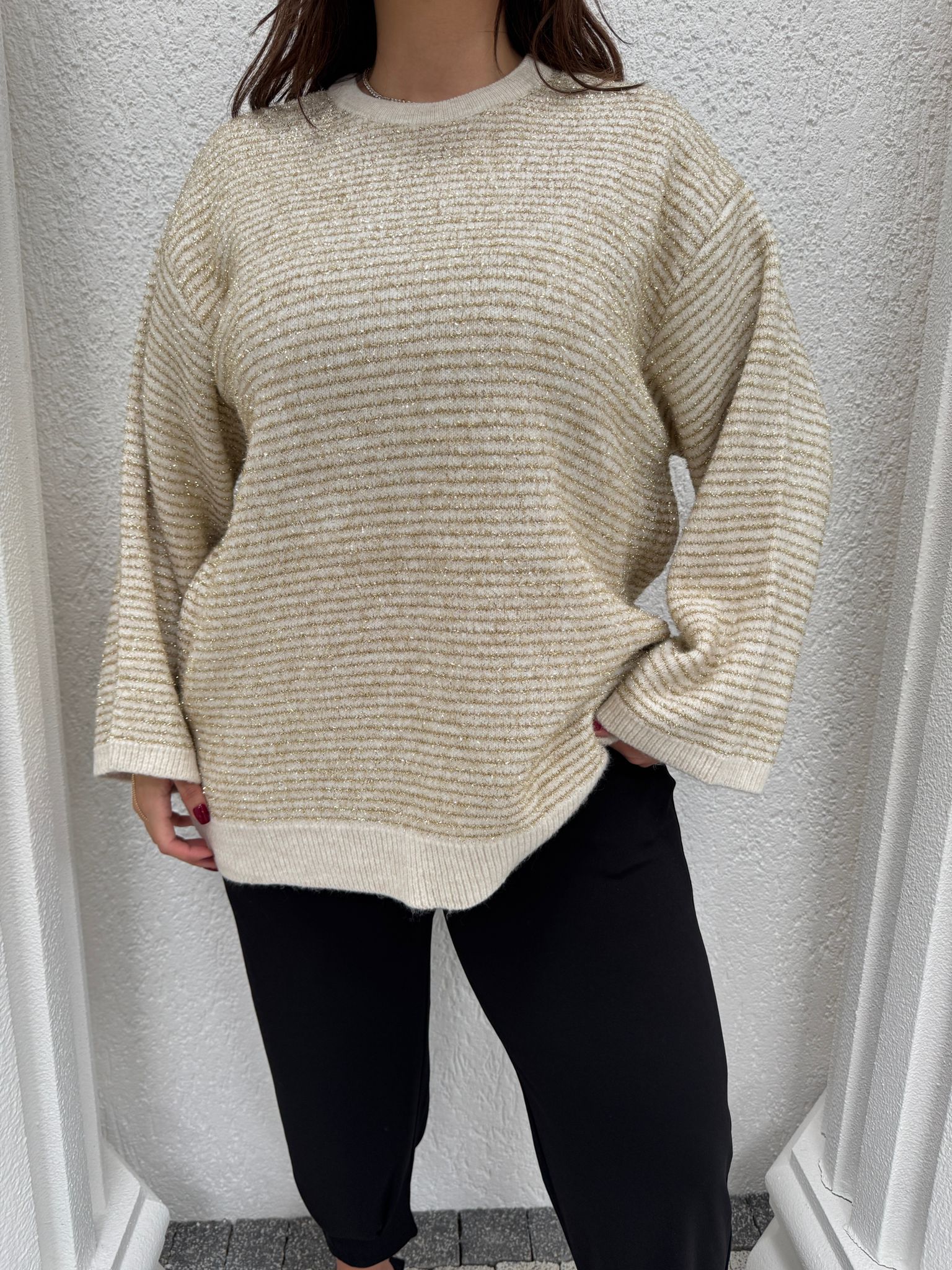 SİMLİ ÇİZGİLİ KAZAK