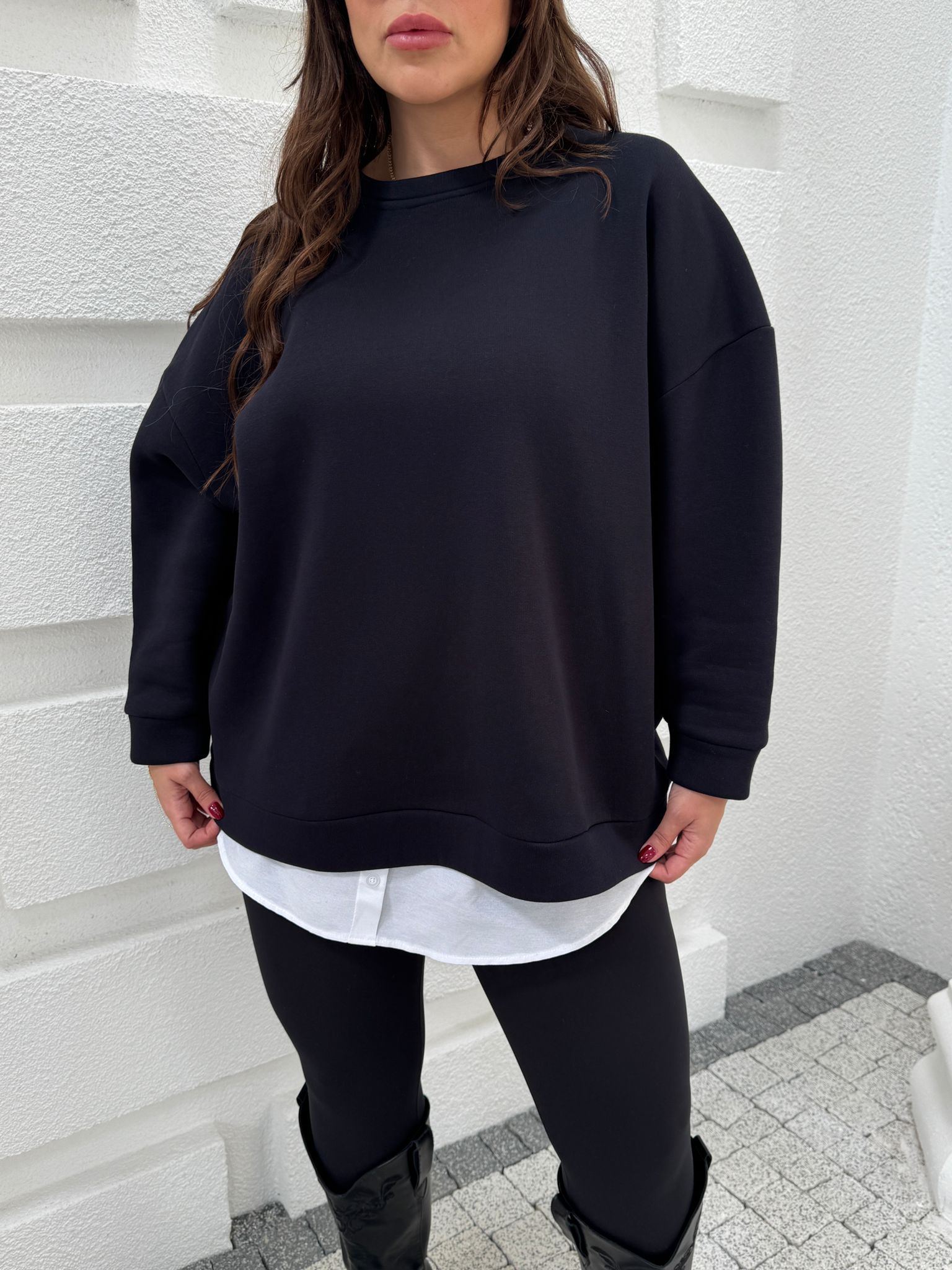 KET ŞARDONLU OVERSİZE SWEAT