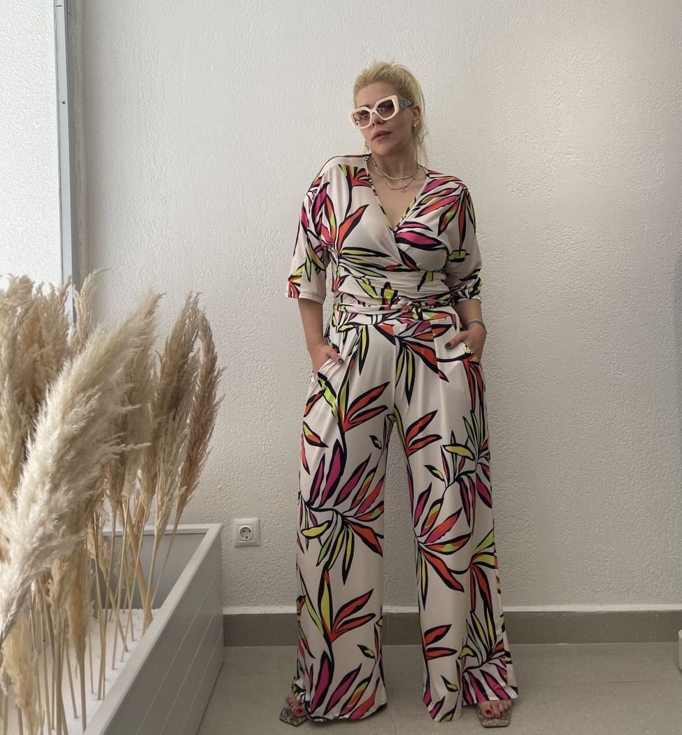 Kruvaze Renkli Takım