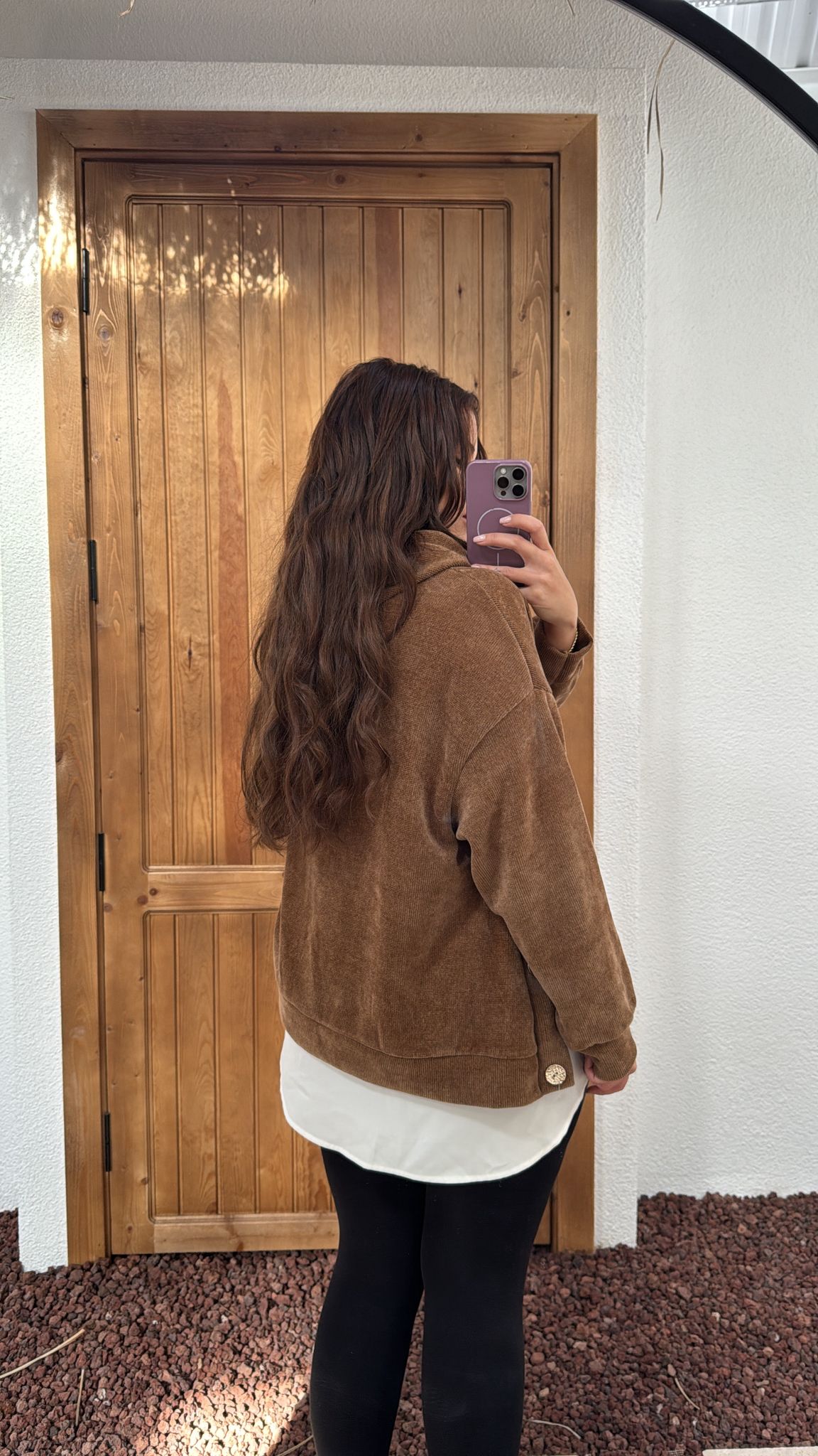 DÜĞME DETAY KADİFE SWEAT