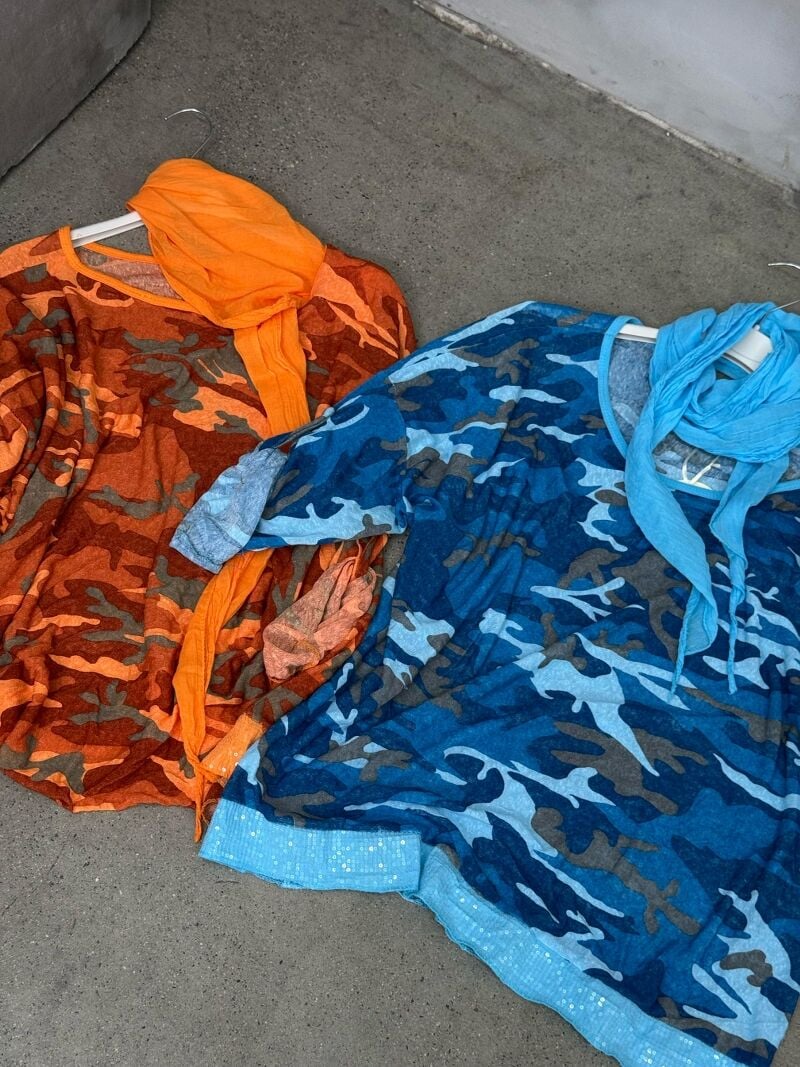 KAMUFLAJ FULARLI TUNİK