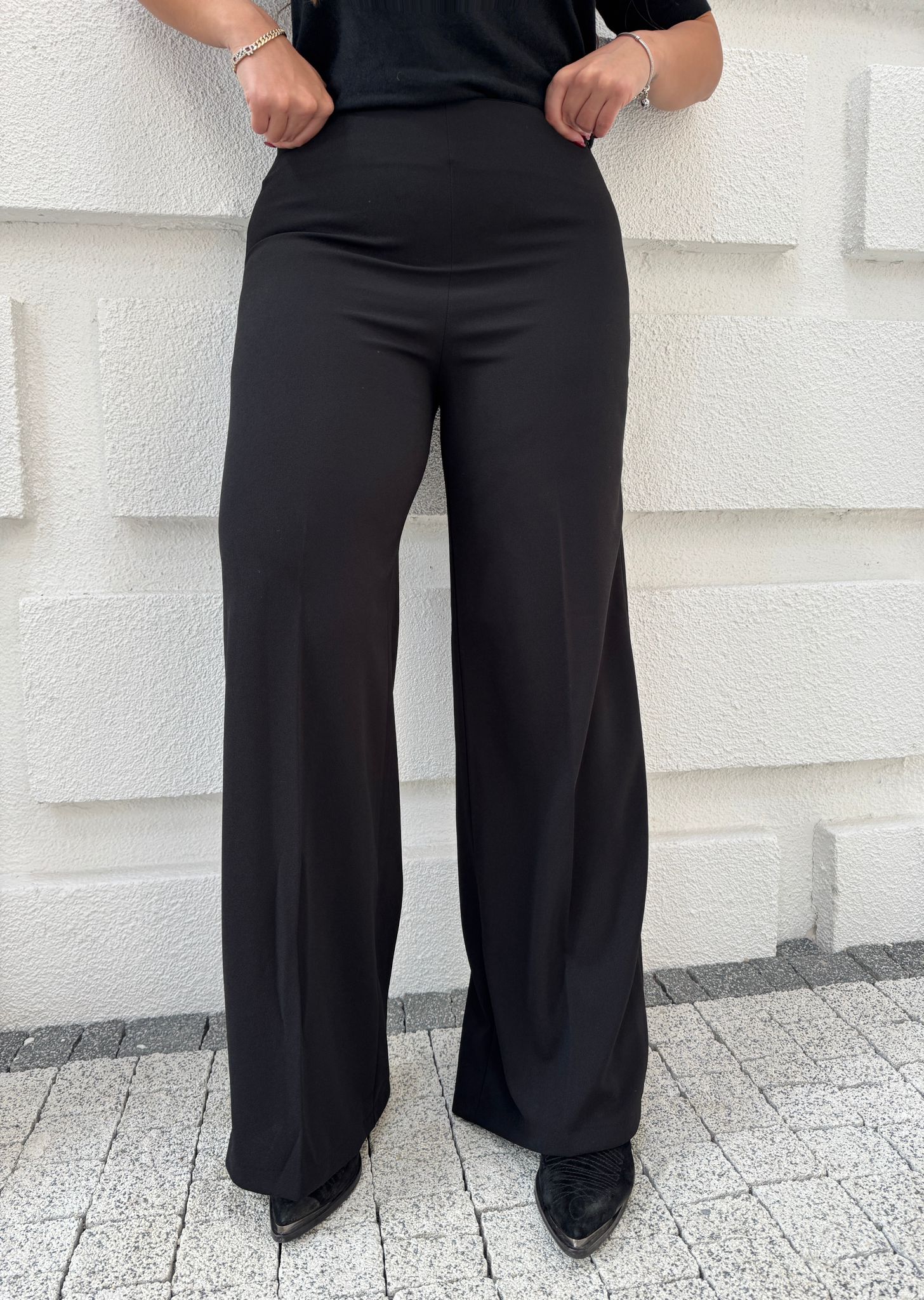 KREP PALAZZO PANTOLON 