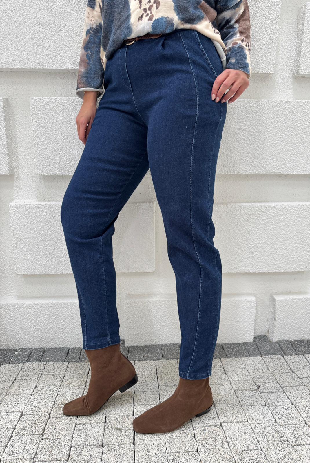 KEMERLİ İTALYAN JEAN PANTOLON