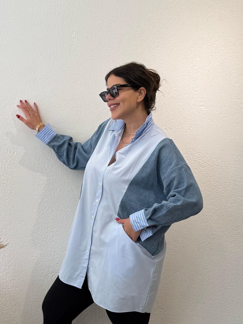 DENDEN GÖMLEK (YAKASI SİYAH)