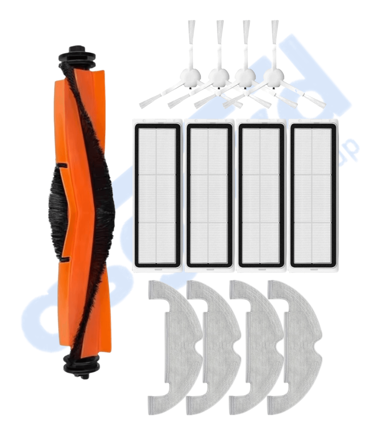 XİAOMİ MOP 2 ULTRA – X10 – D10 PLUS – D10S PLUS – D10 PLUS GEN 2 UYUMLU 1 Ana Fırça 4 Yan Fırça 4 Filtre 4 Mop