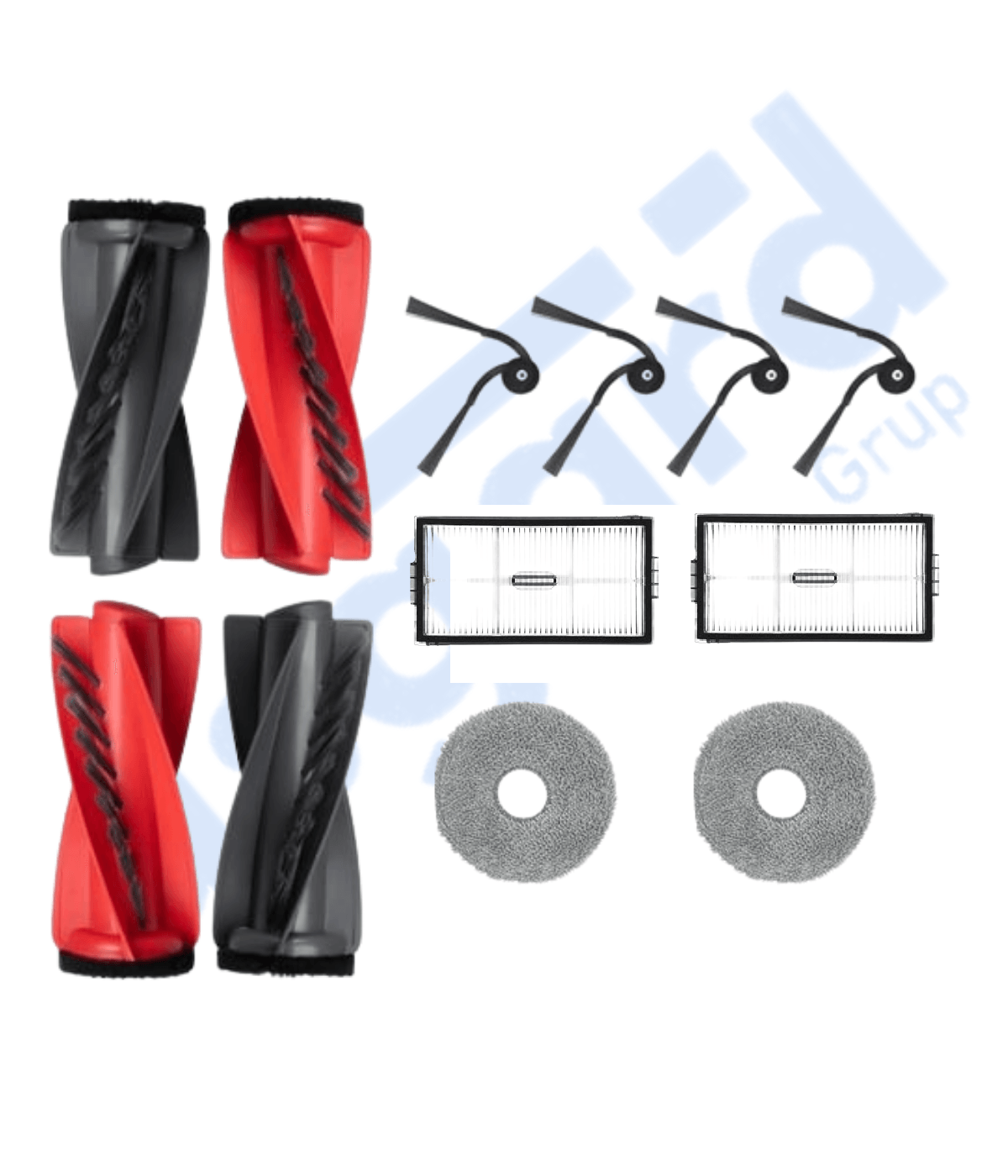 Roborock Saros 10R Uyumlu 2 Ana Fırça 4 Yan Fırça 2 Filtre 2 Mop