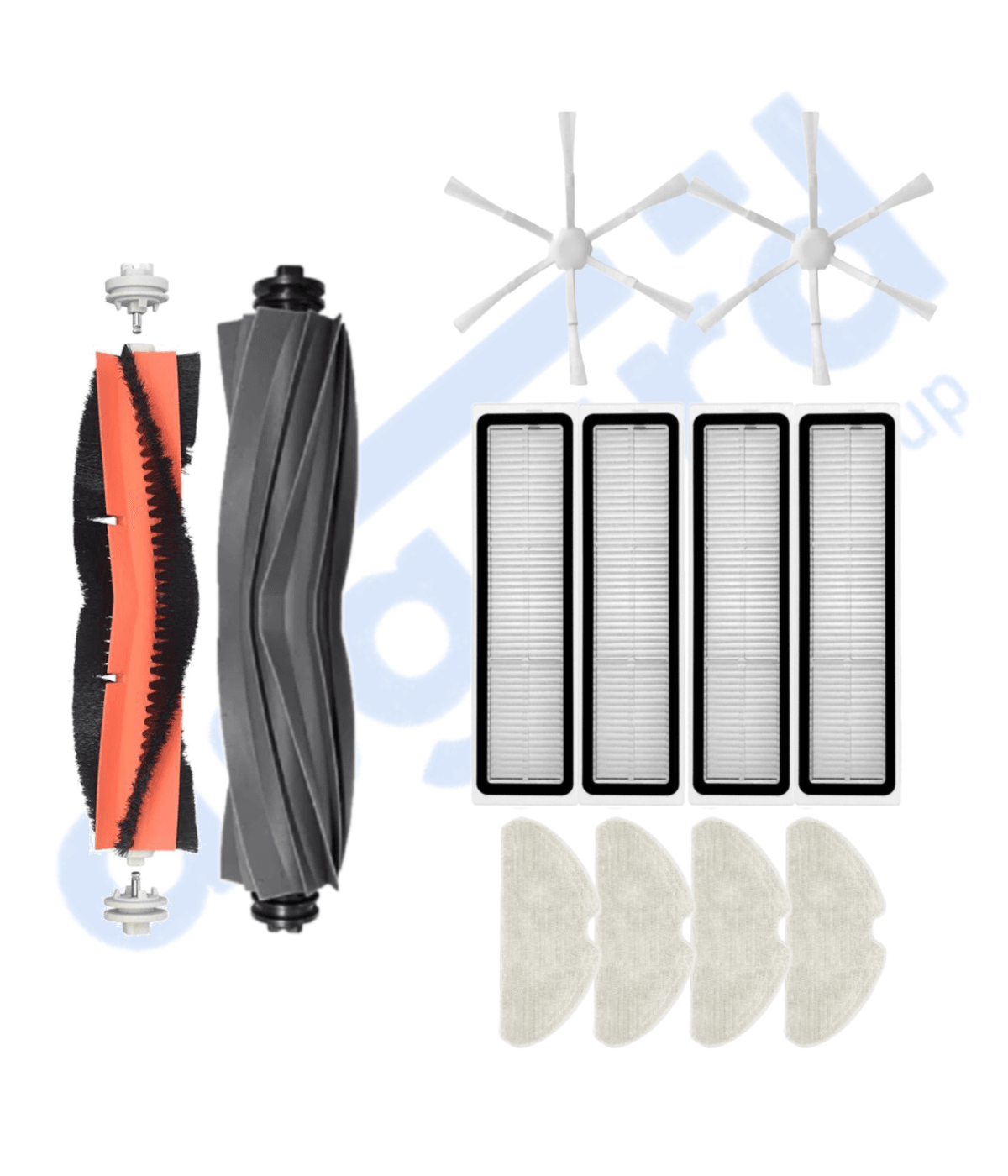 DREAME D10S, D10S PRO, D9 MAX GEN 2 UYUMLU 2 Ana Fırça 2 Yan Fırça 4 Filtre 4 Mop