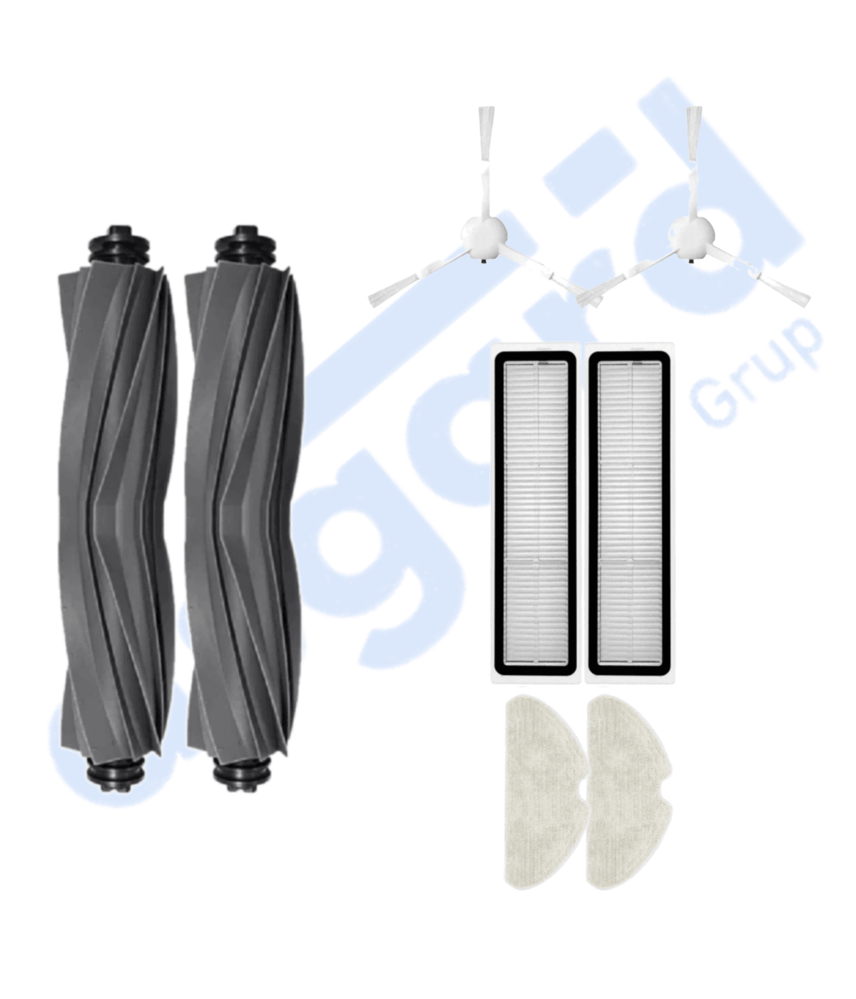 DREAME D10S, D10S PRO, D9 MAX GEN 2 UYUMLU 2 Ana Fırça 2 Yan Fırça 2 Filtre 2 Mop